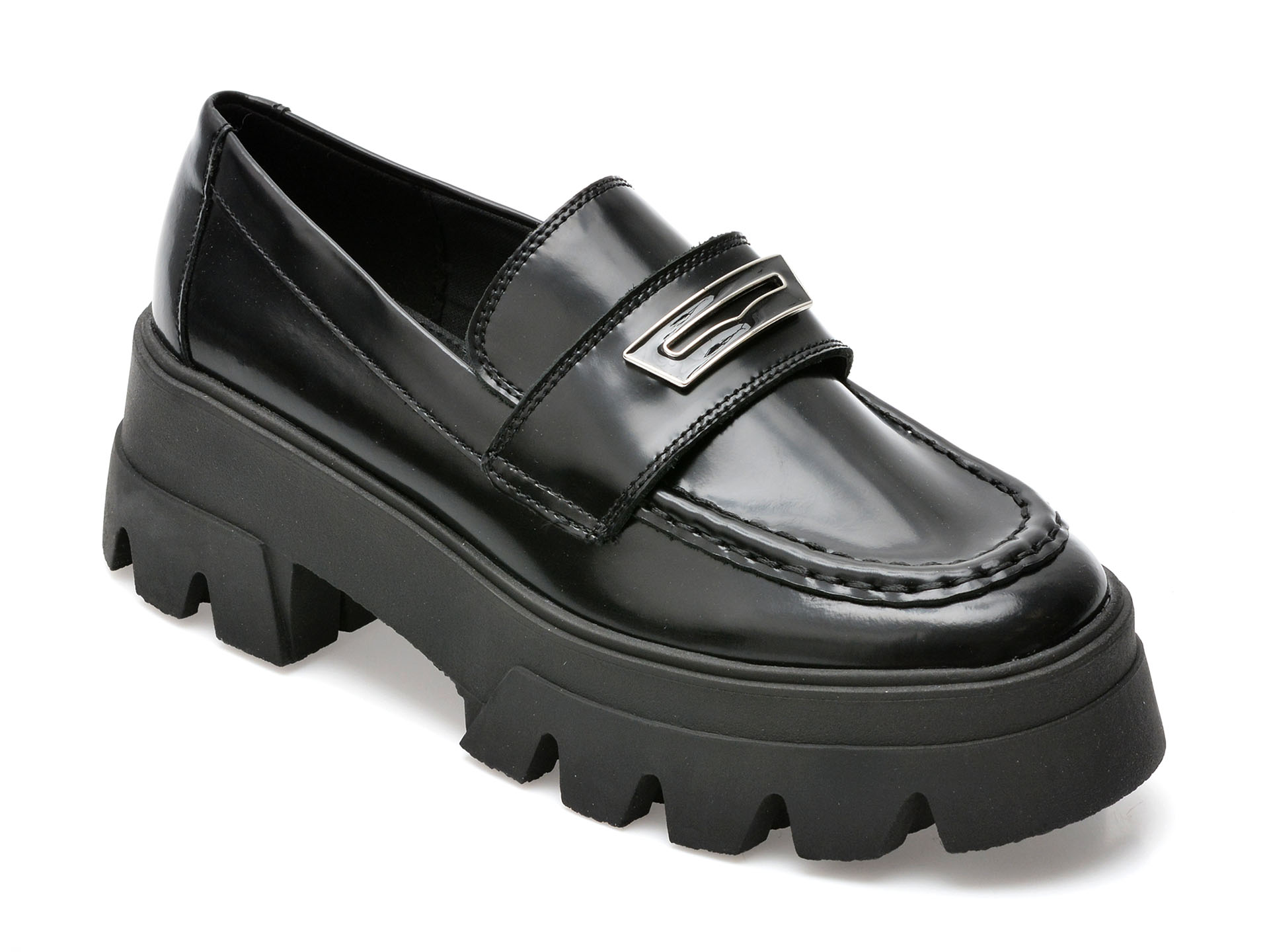 Pantofi ALDO negri, GRANDWALK001, din piele naturala lacuita /femei/pantofi imagine noua