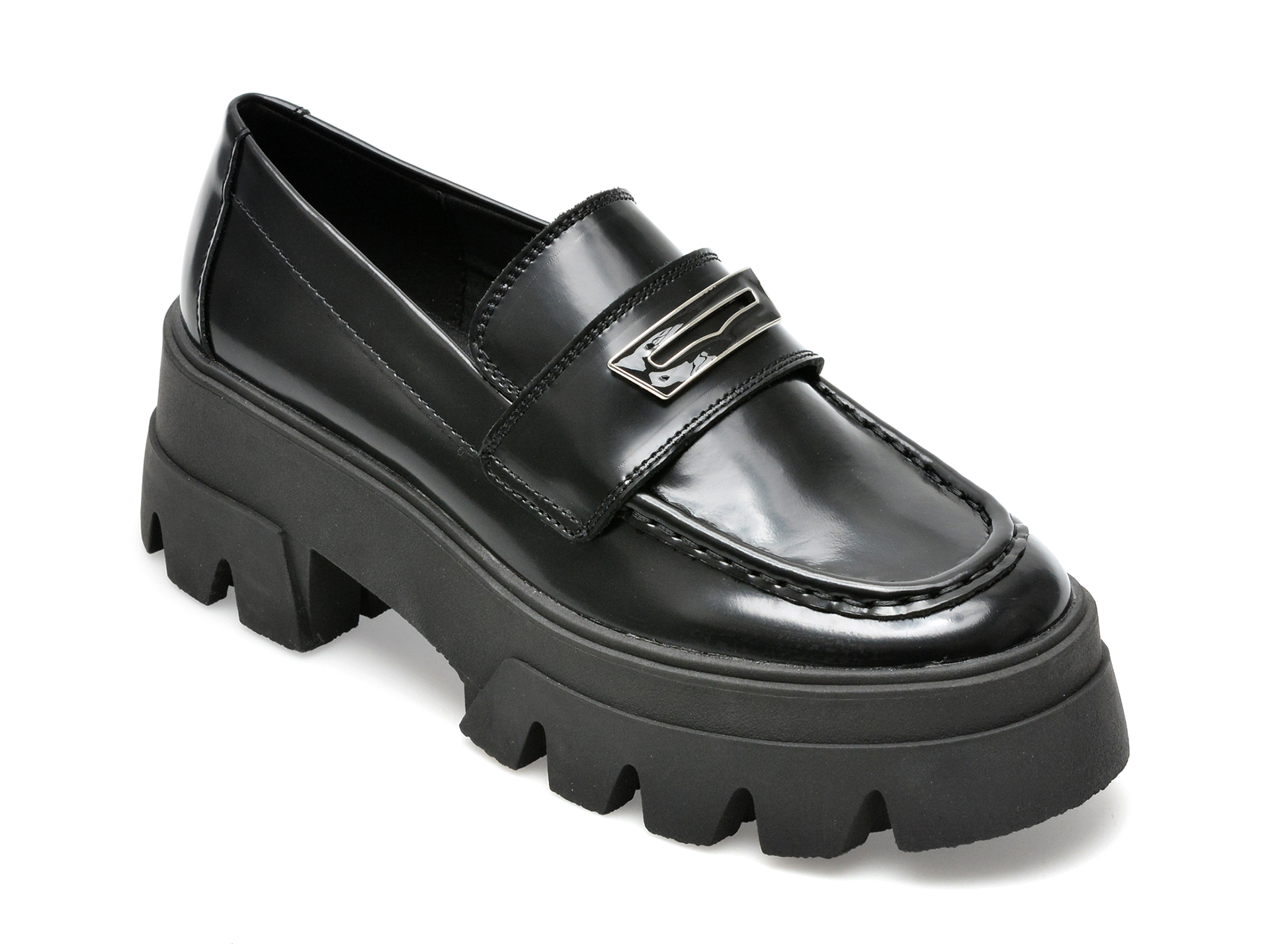 Pantofi ALDO negri, GRANDWALK001, din piele naturala lacuita /femei/pantofi imagine noua