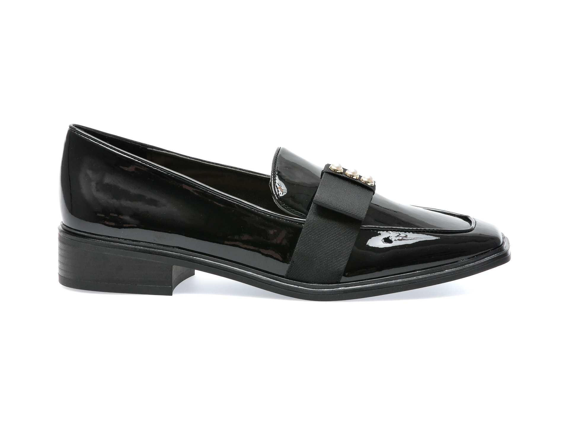 Poze Pantofi ALDO negri, HAIRALLE007, din piele ecologica lacuita Tezyo