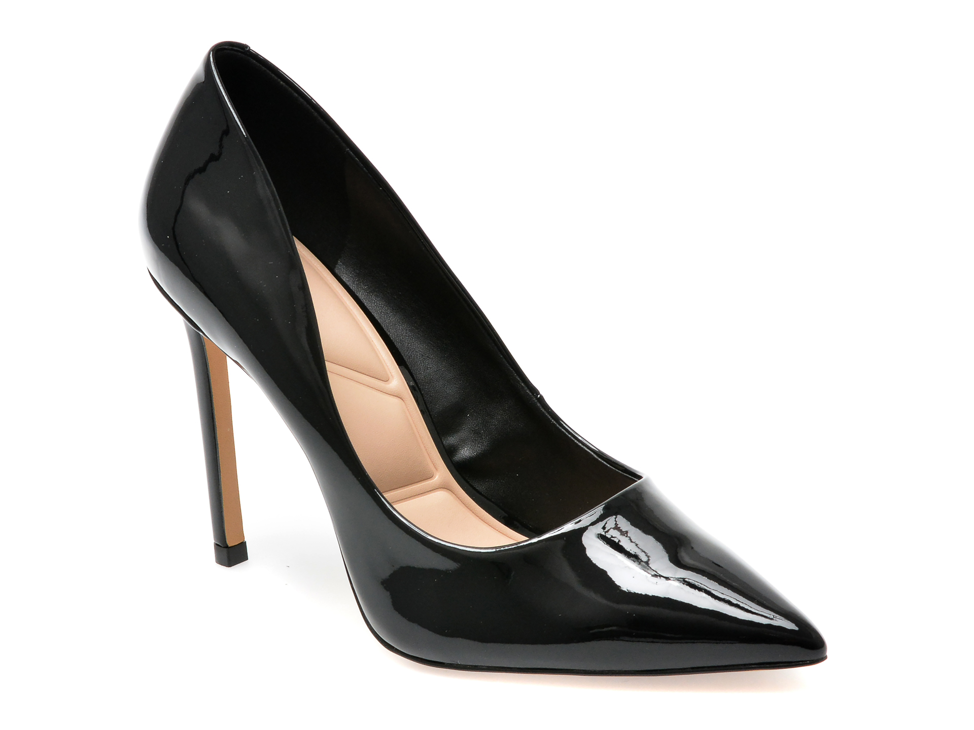 Pantofi ALDO negri, STESSY2.0001, din piele ecologica lacuita /femei/pantofi imagine noua