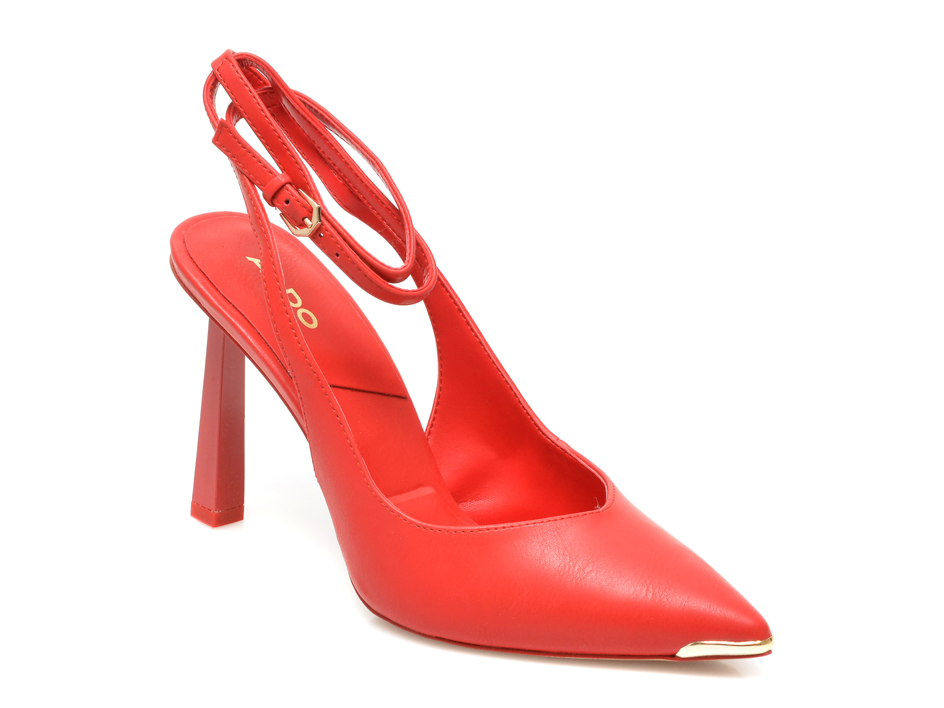 Pantofi ALDO rosii, ISABELA600, din piele ecologica Aldo imagine reduceri