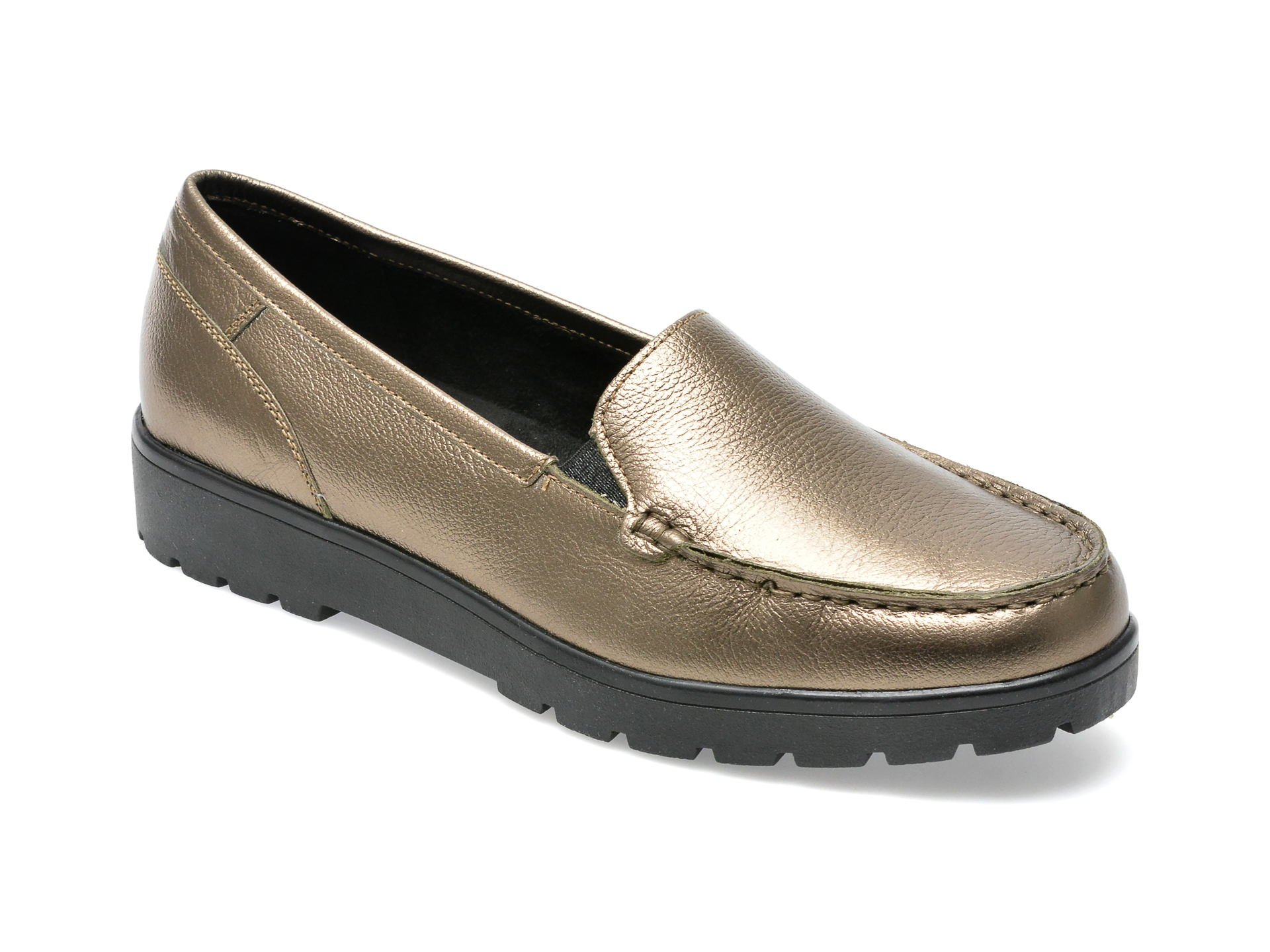 Pantofi ARA aurii, 14803, din piele naturala /femei/pantofi imagine noua