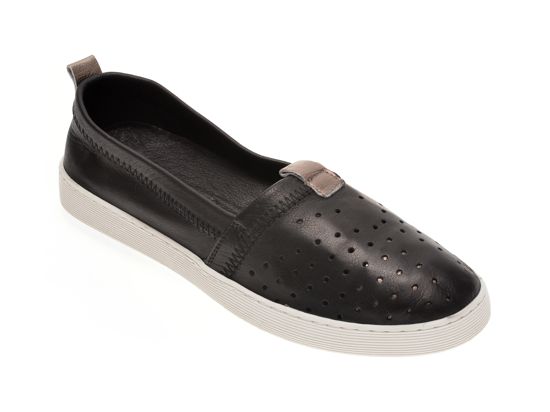 Pantofi BABOOS negri, R10, din piele naturala