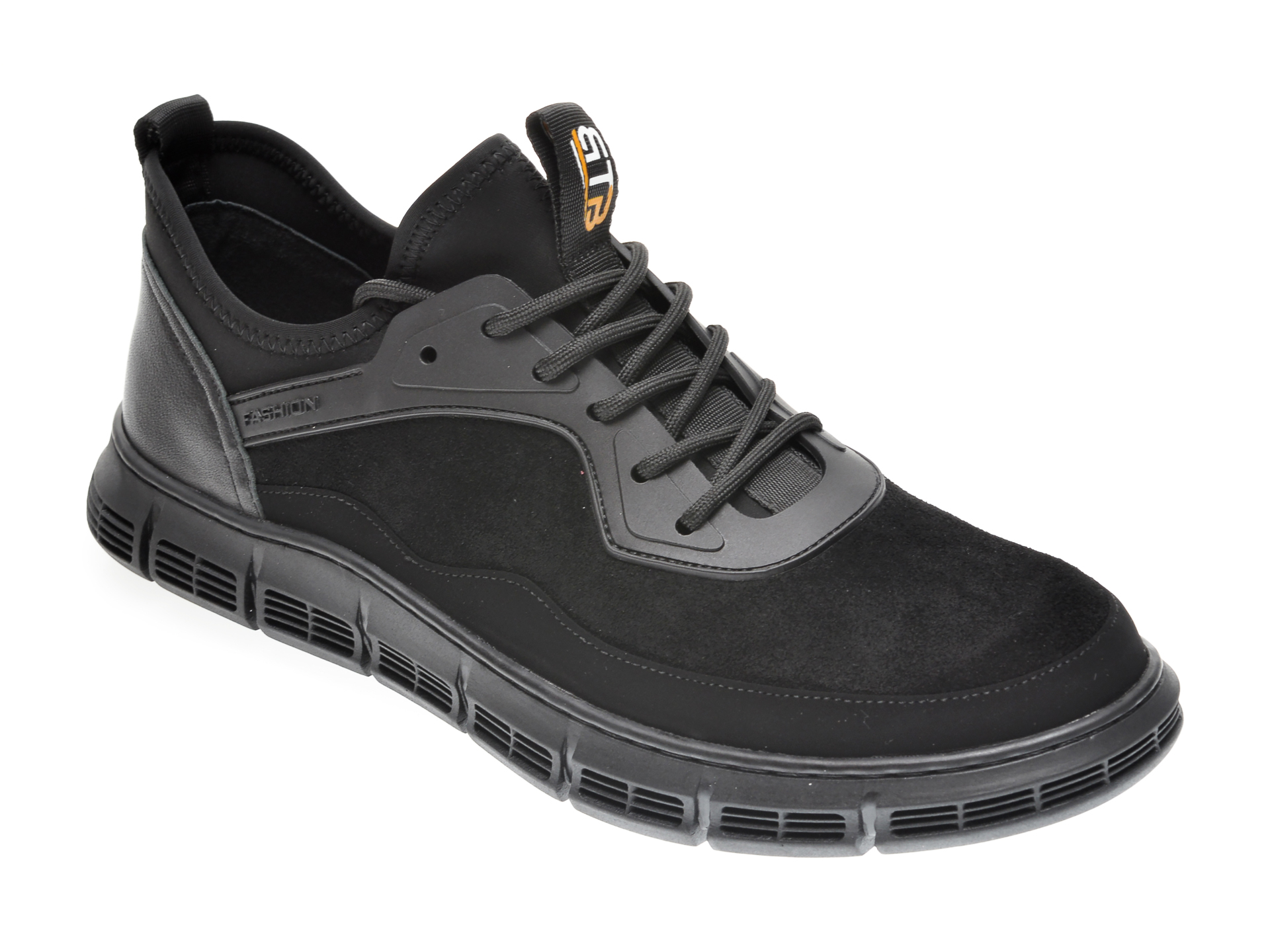 Pantofi BITE THE BULLET negri, YD99520, din piele ecologica