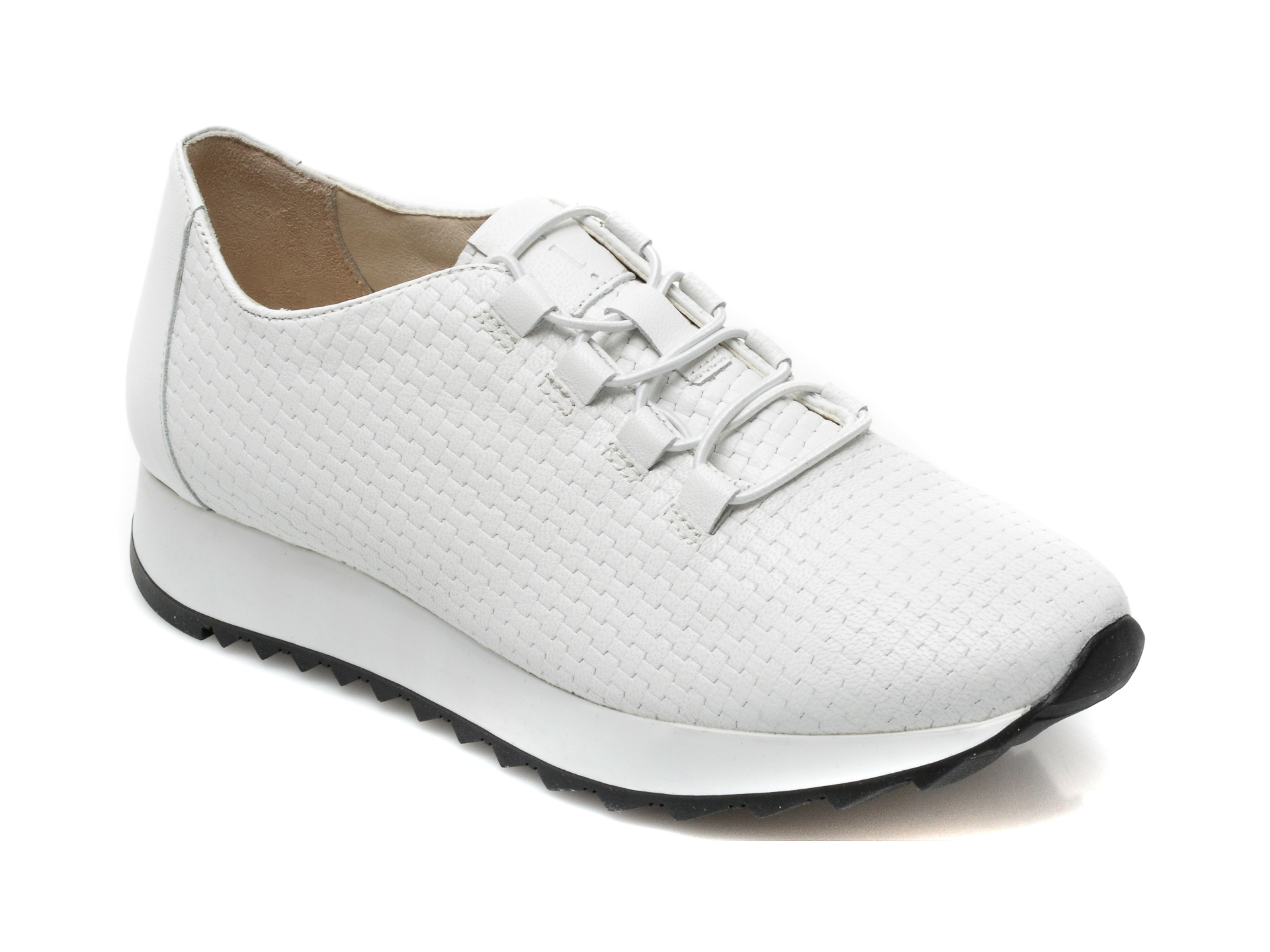 Pantofi BRAVELLI albi, 91122, din piele naturala Bravelli imagine noua