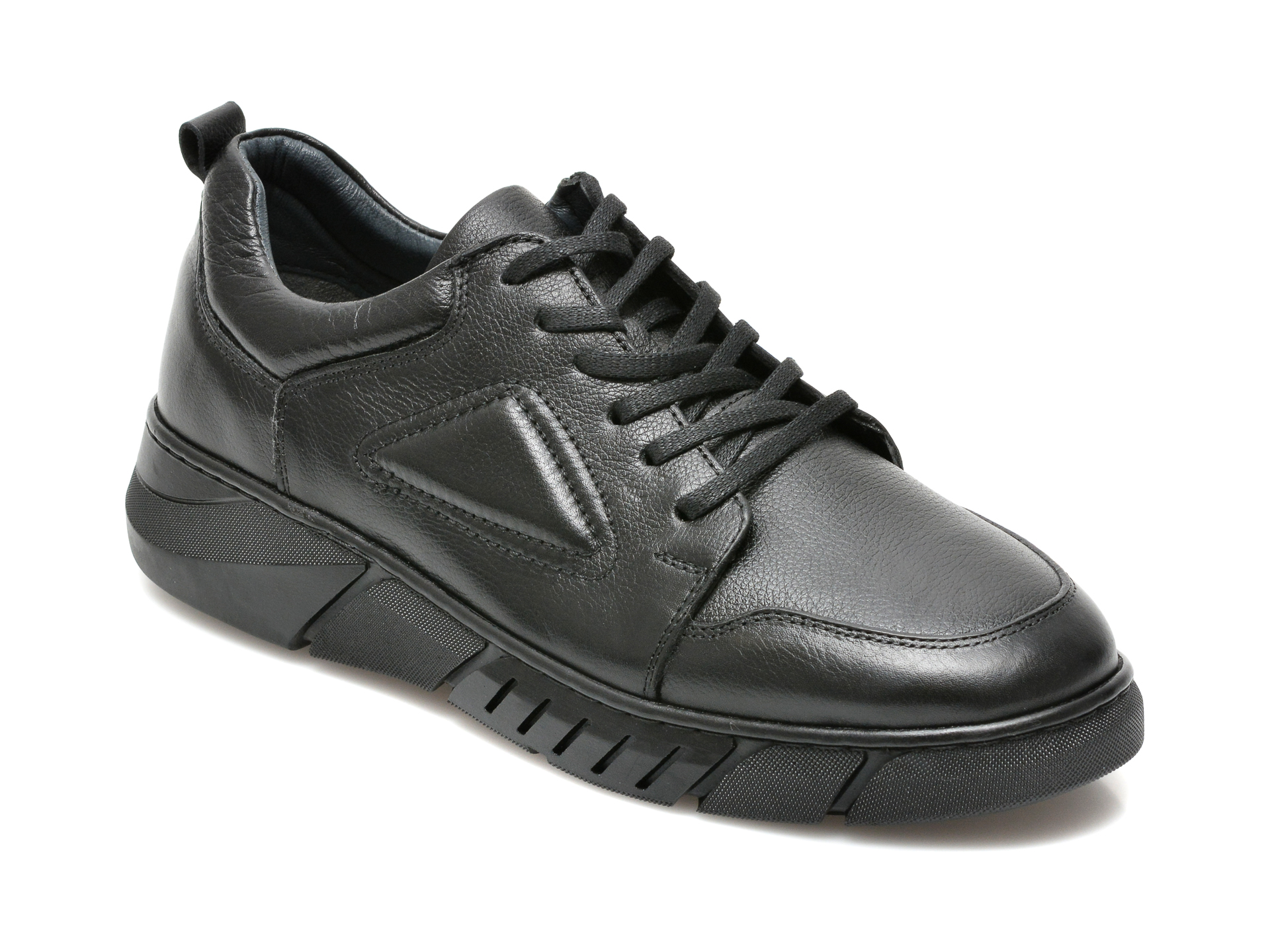Pantofi BRAVELLI negri, 13057, din piele naturala