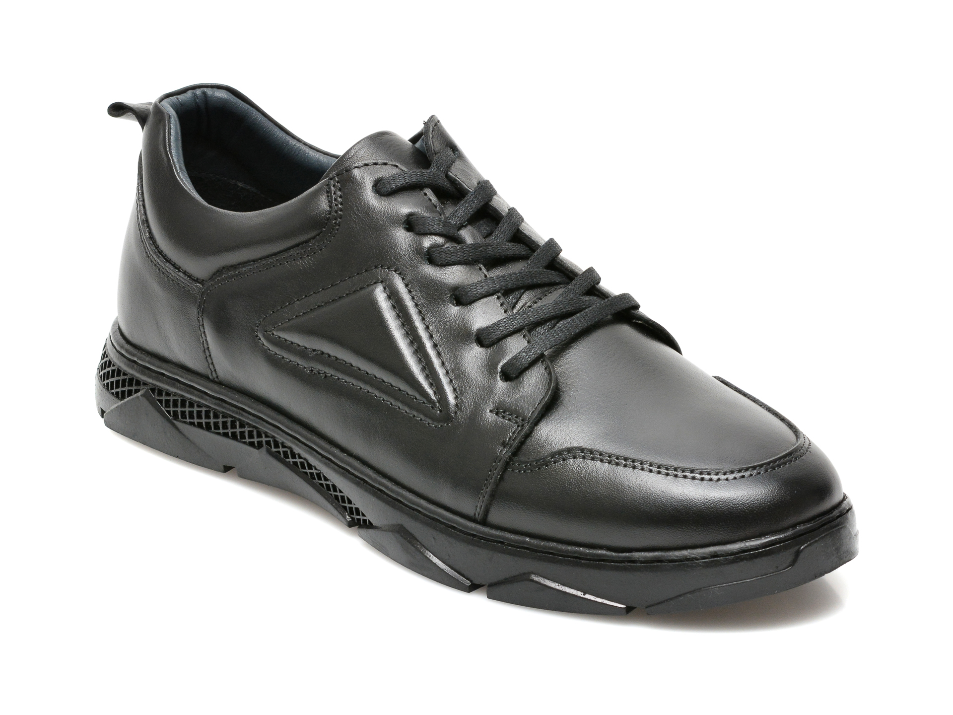 Pantofi BRAVELLI negri, 13072, din piele naturala