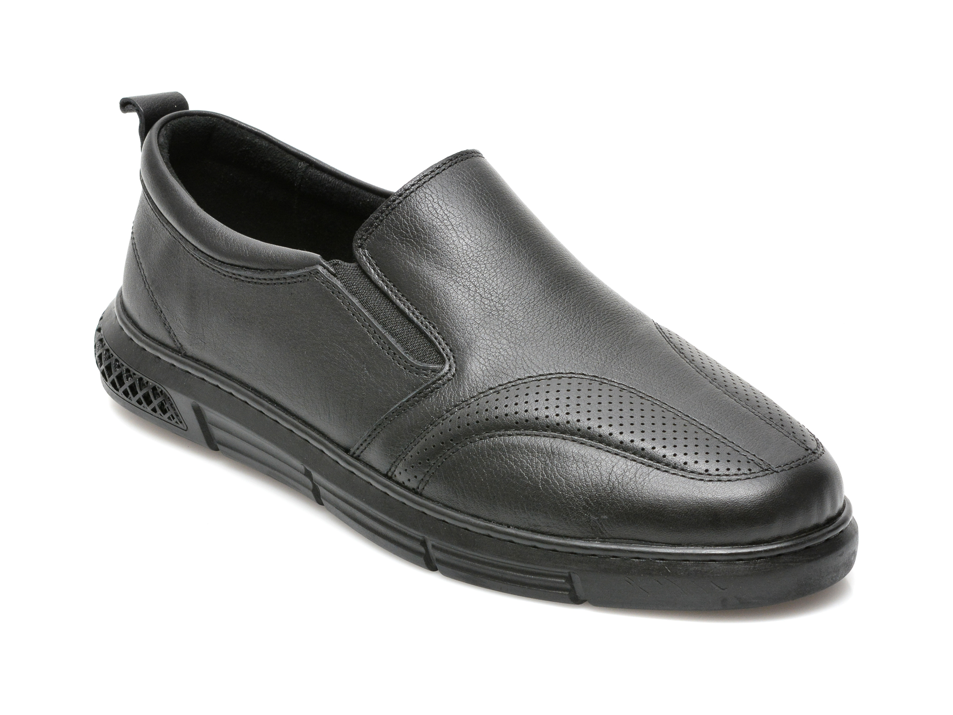 Pantofi BRAVELLI negri, 55605, din piele naturala BRAVELLI imagine reduceri