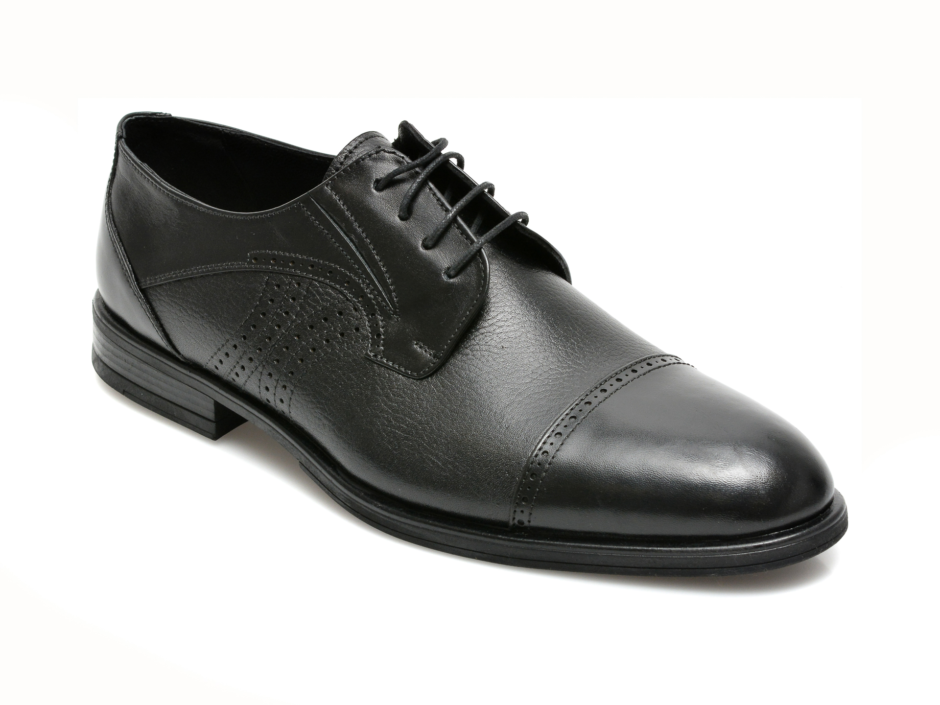 Pantofi BRAVELLI negri, 99106, din piele naturala