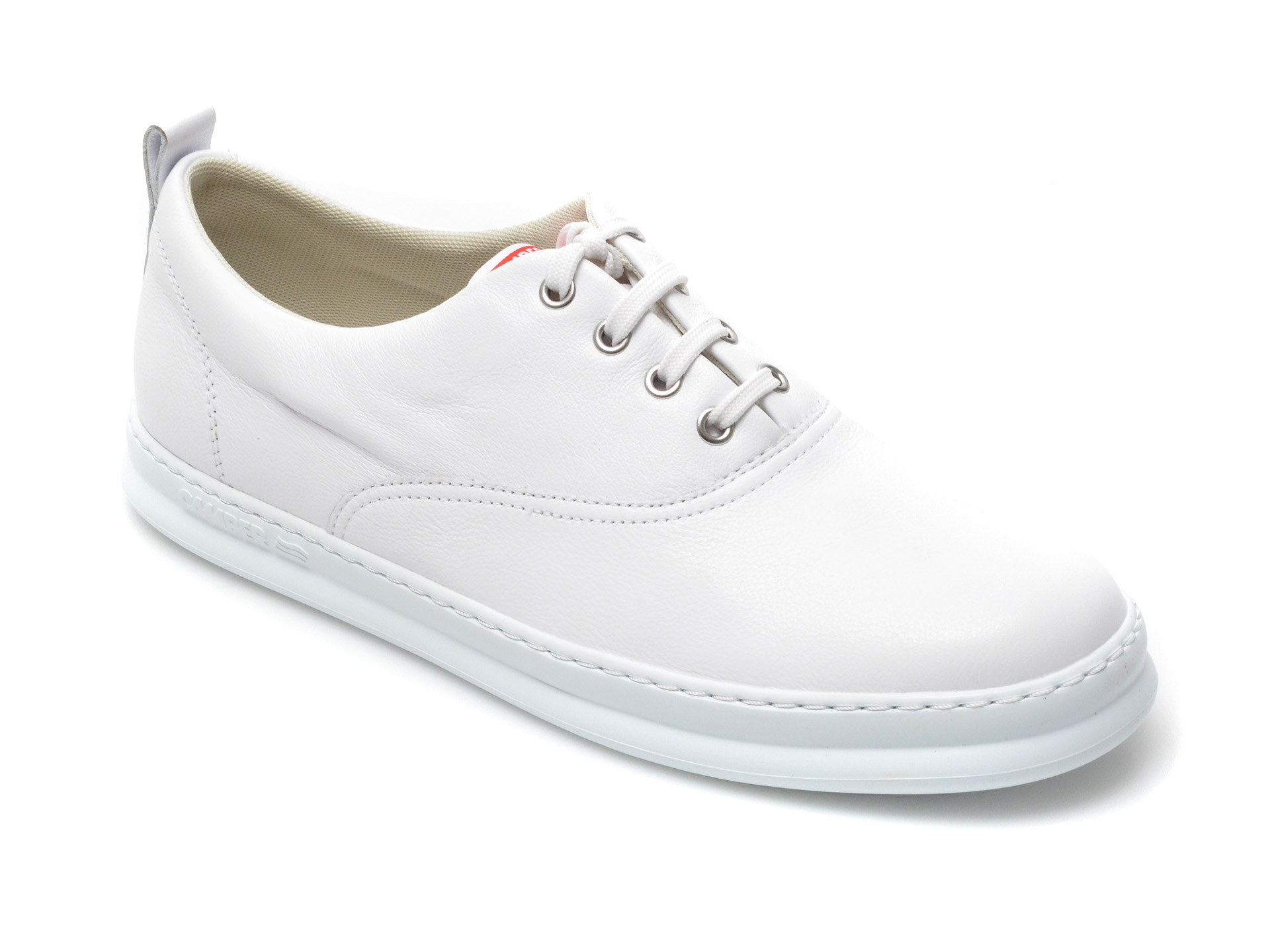 Pantofi CAMPER albi, K100803, din piele naturala Camper imagine noua 2022