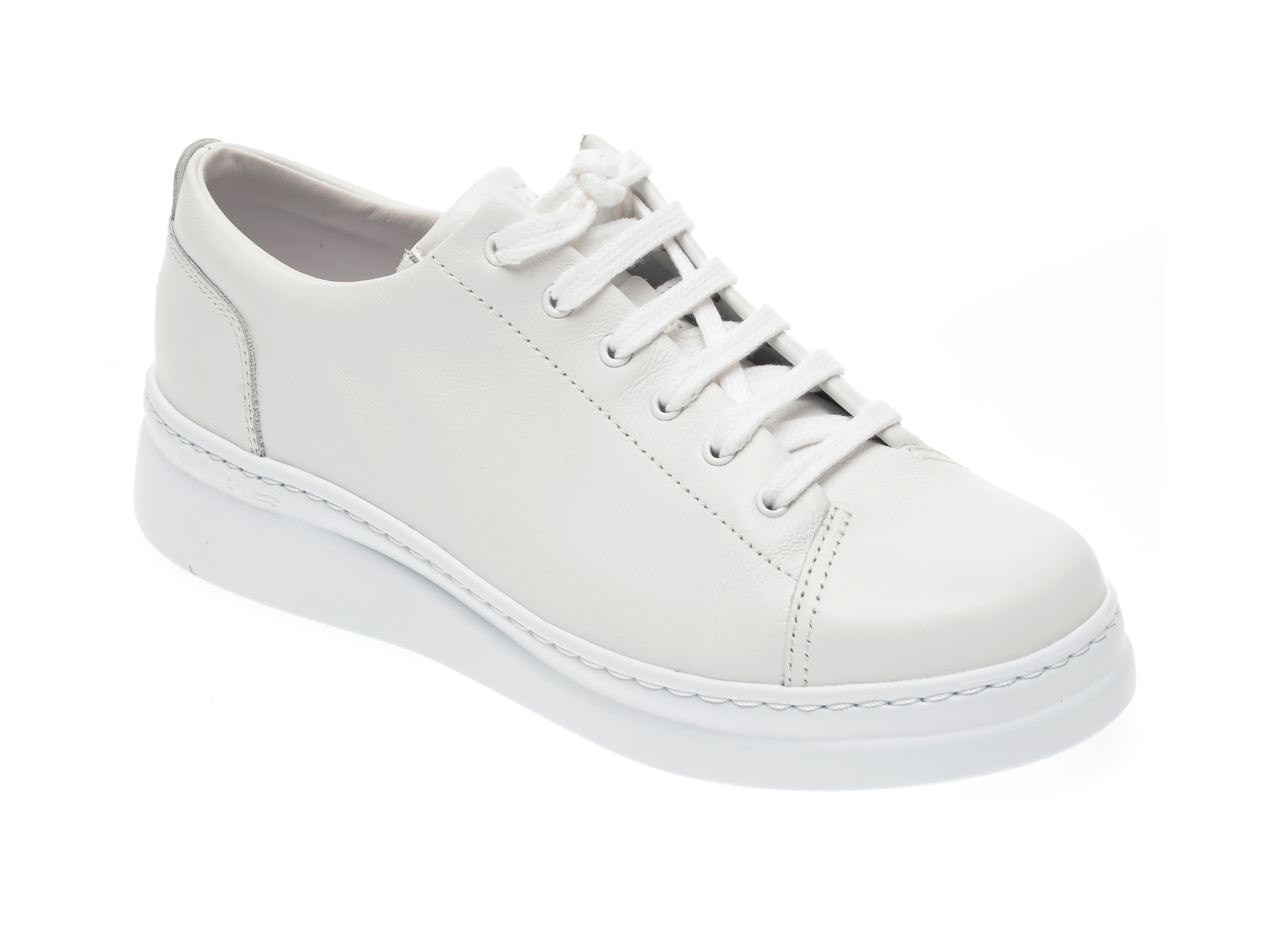 Pantofi CAMPER albi, K200508, din piele naturala