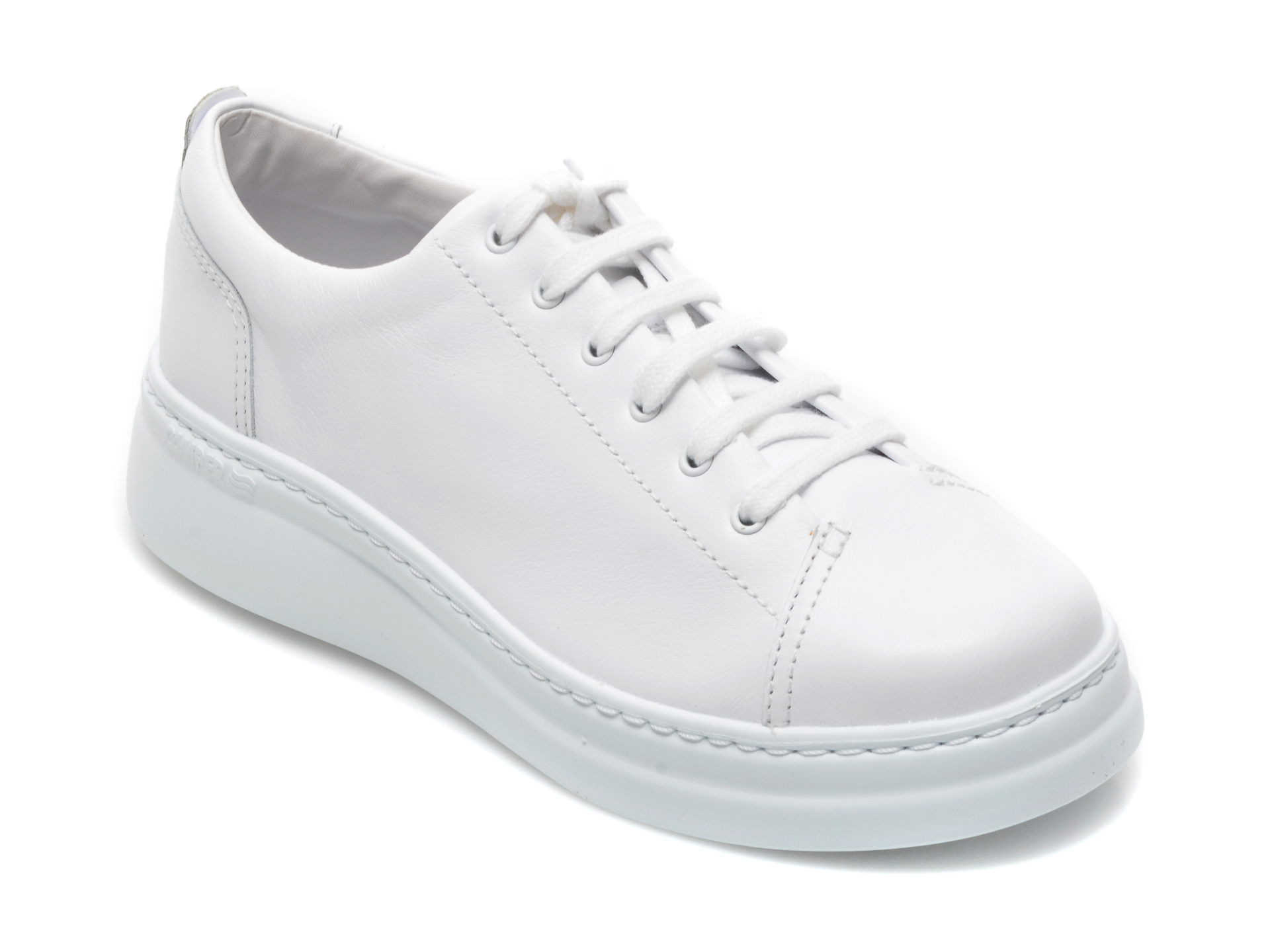 Pantofi CAMPER albi, K200508, din piele naturala Camper imagine noua