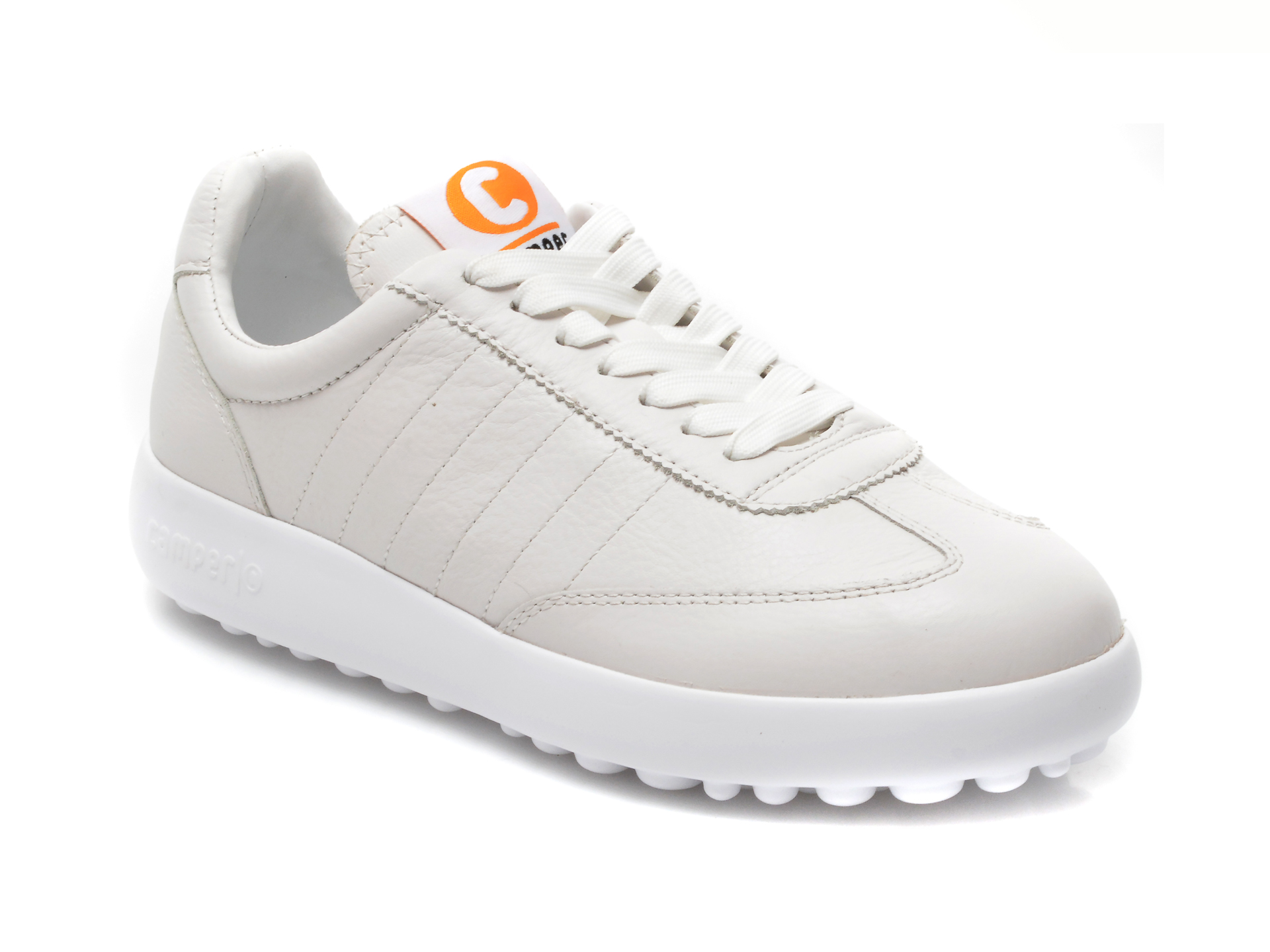 Pantofi CAMPER albi, K201060, din piele naturala Camper imagine noua