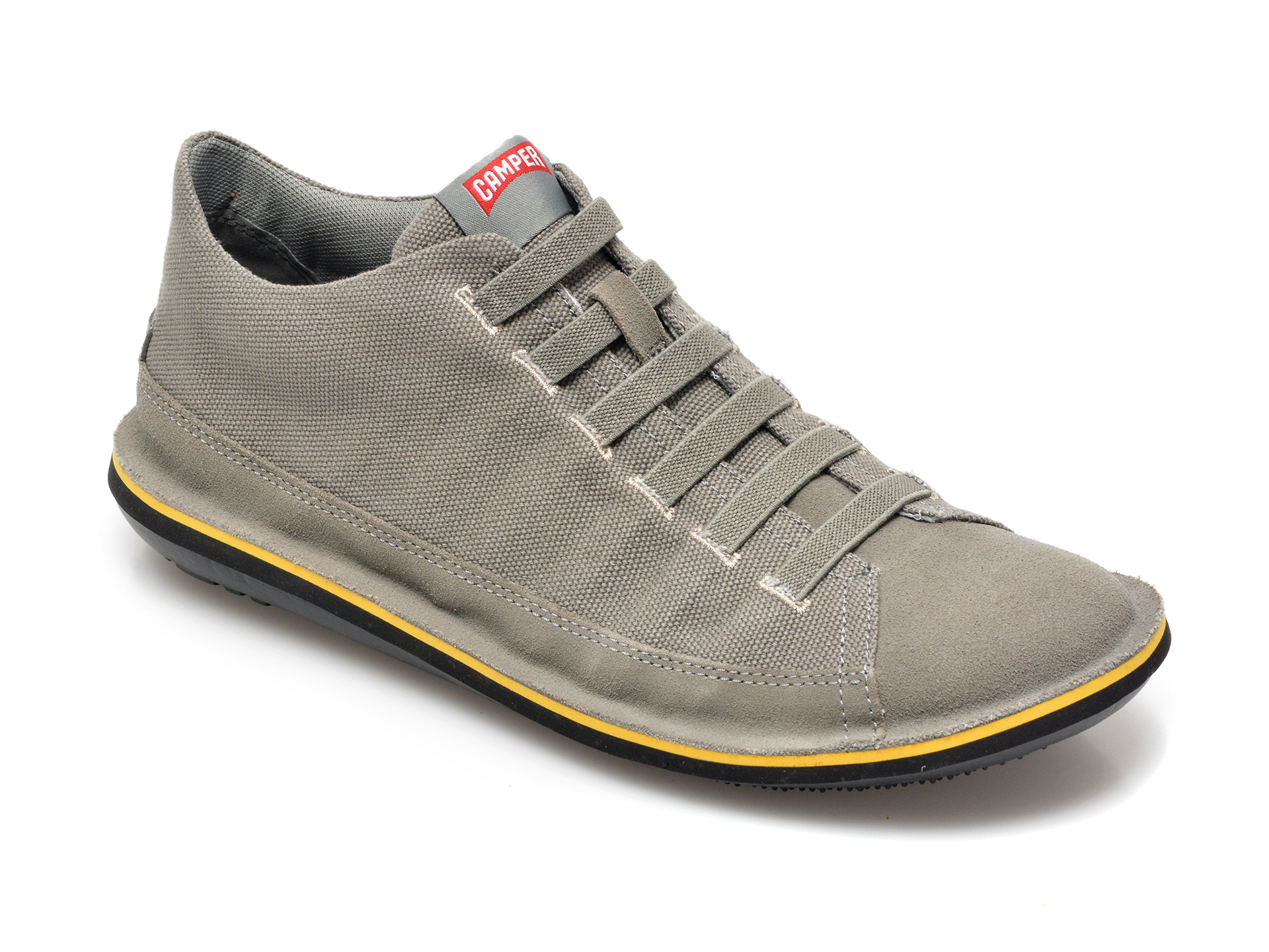 Pantofi CAMPER gri, 36791, din material textil si piele naturala Camper imagine noua 2022