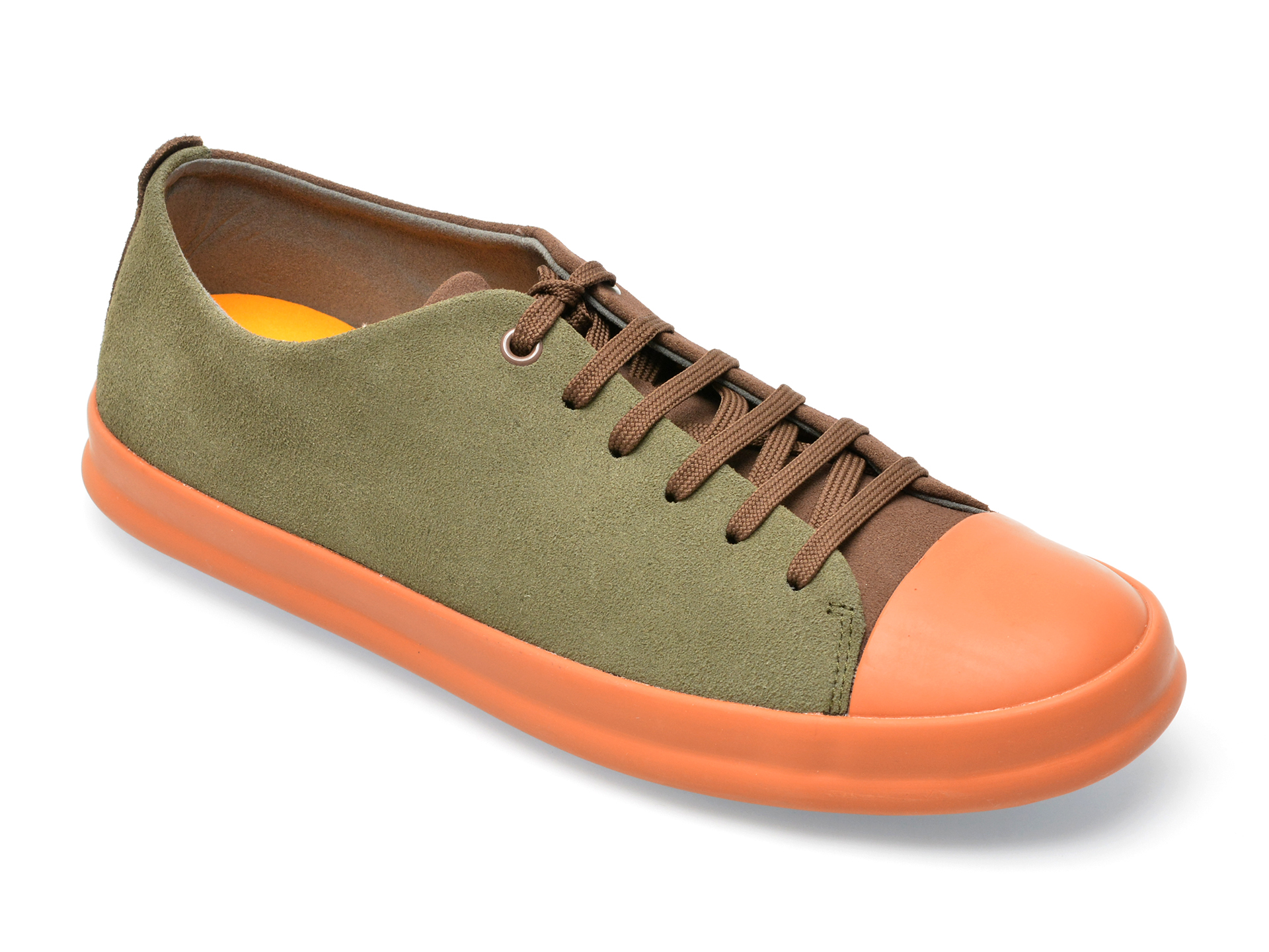 Pantofi CAMPER maro, K100550, din piele intoarsa Camper imagine noua 2022