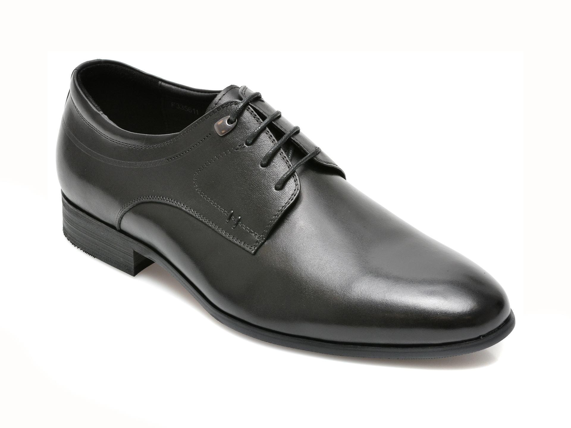 Pantofi CARIBU negri, F335611, din piele naturala