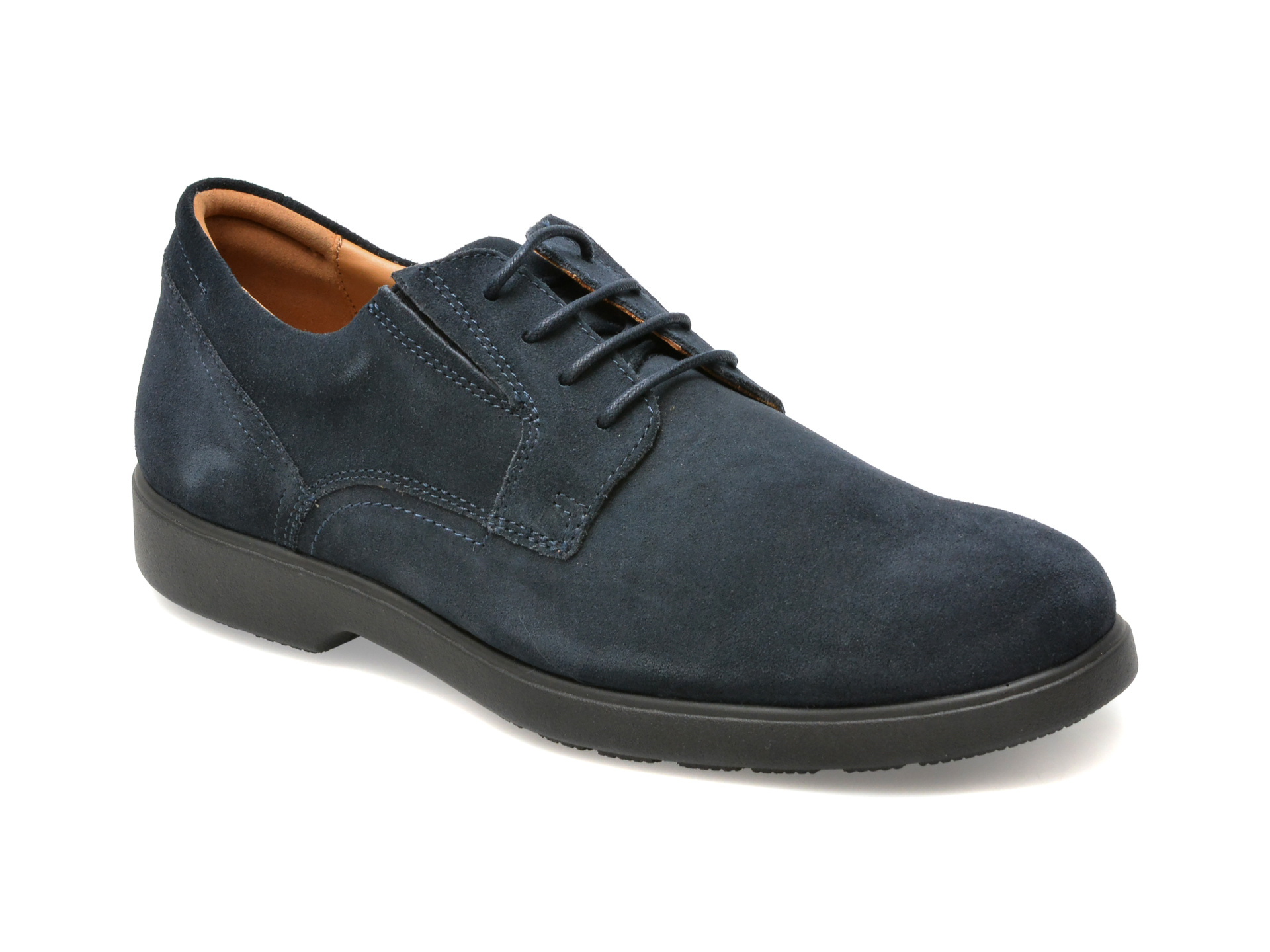 Pantofi casual GEOX bleumarin, U35EFA, din piele intoarsa