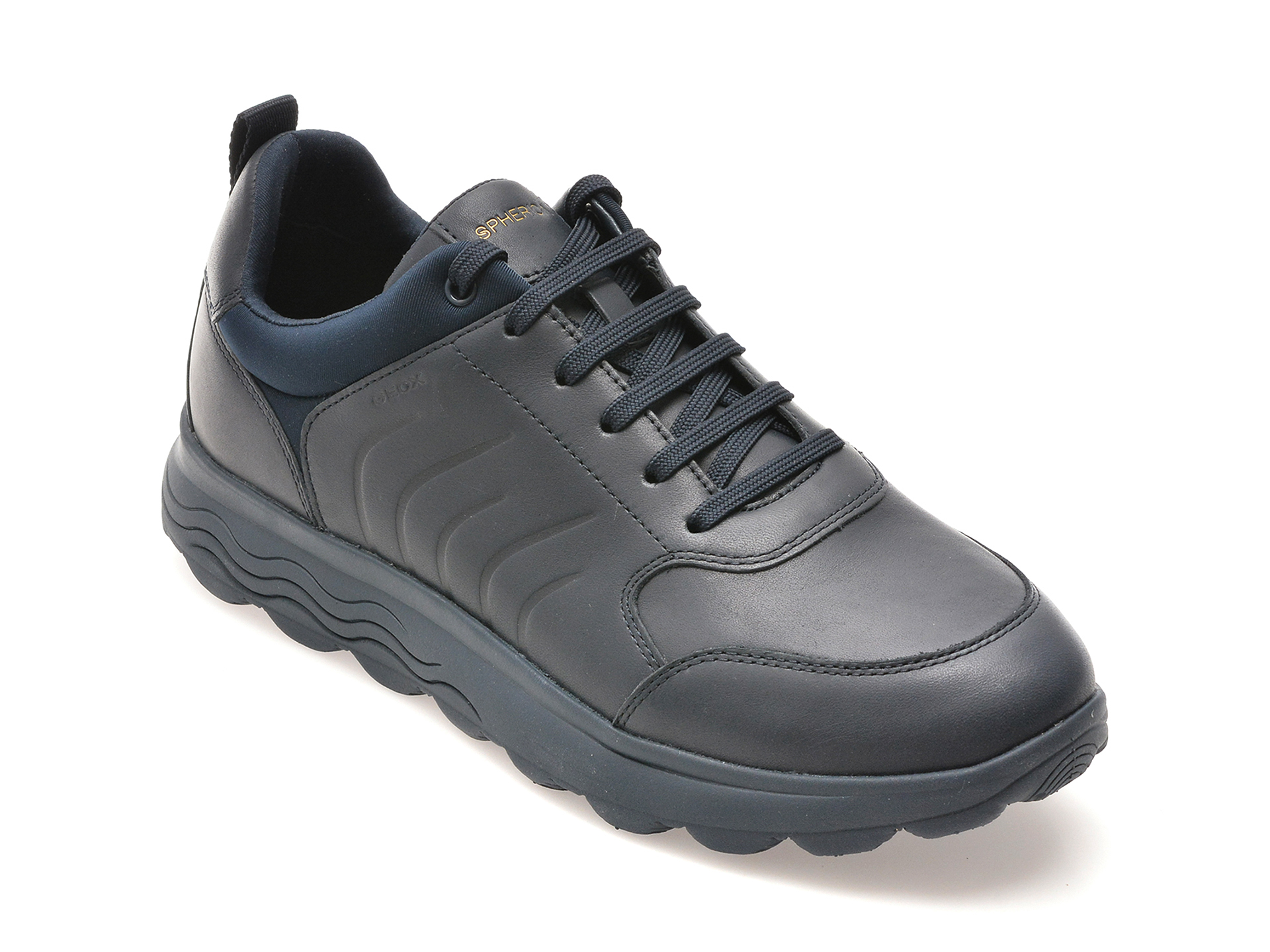 Pantofi casual GEOX bleumarin, U46BYB, din piele naturala