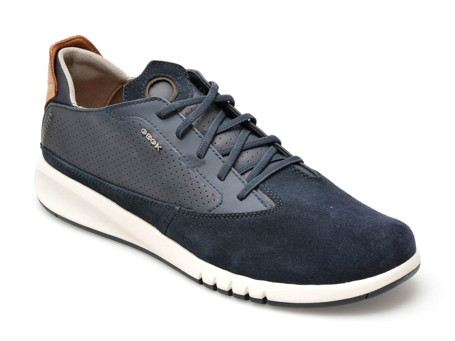 Pantofi casual GEOX bleumarin, U927FA, din piele naturala