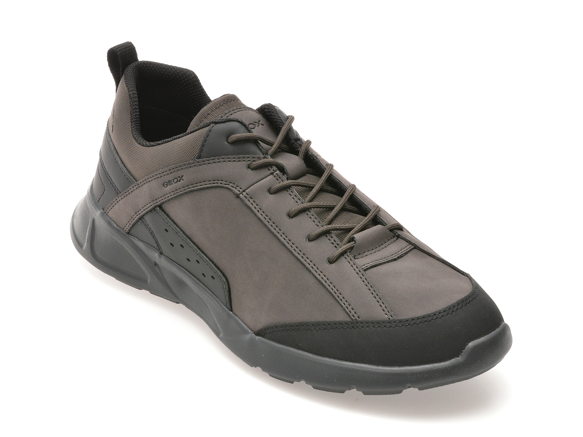 Pantofi casual GEOX gri, U45G7C, din piele ecologica