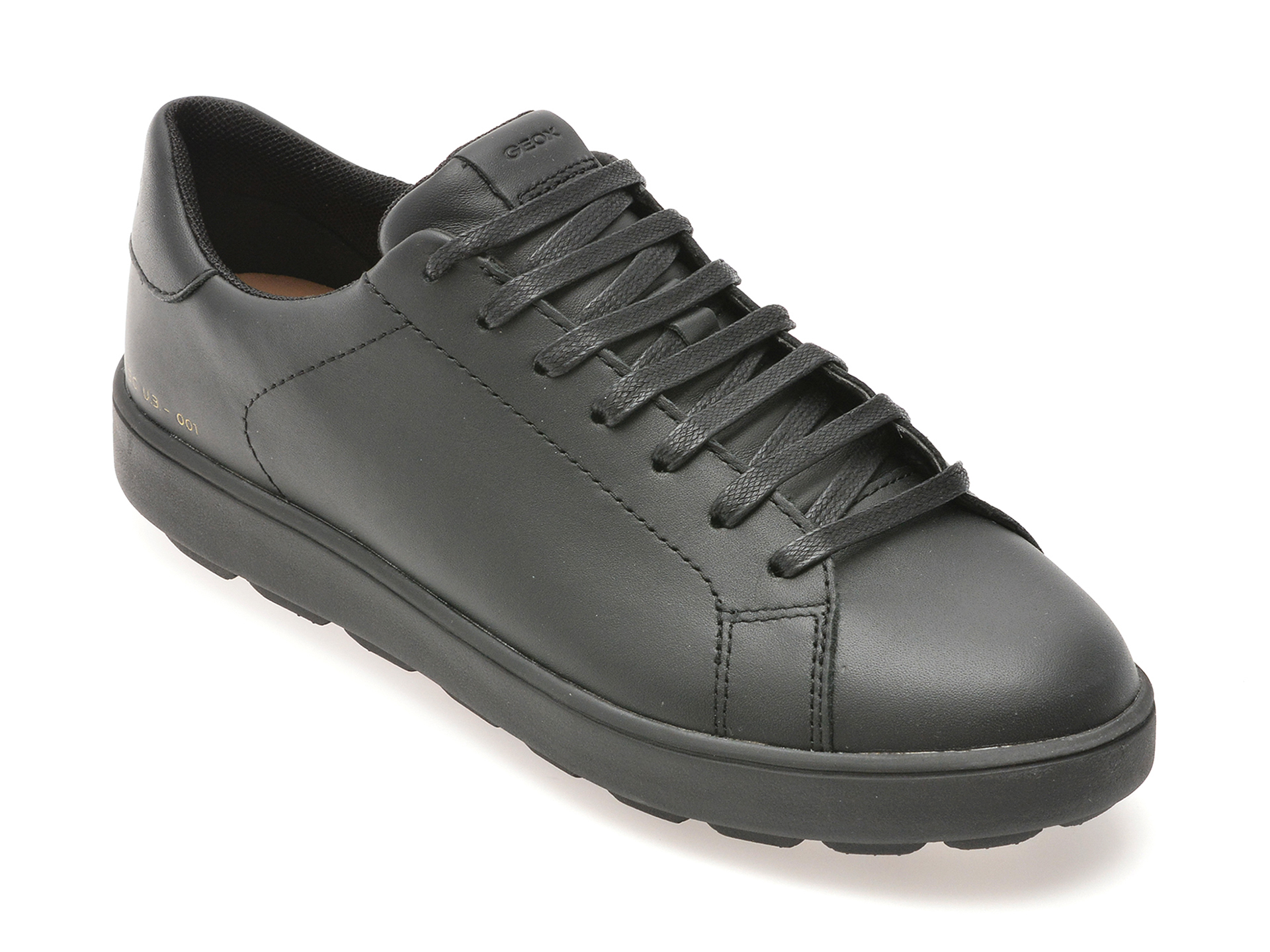 Pantofi casual GEOX negri, D45WEB, din piele naturala