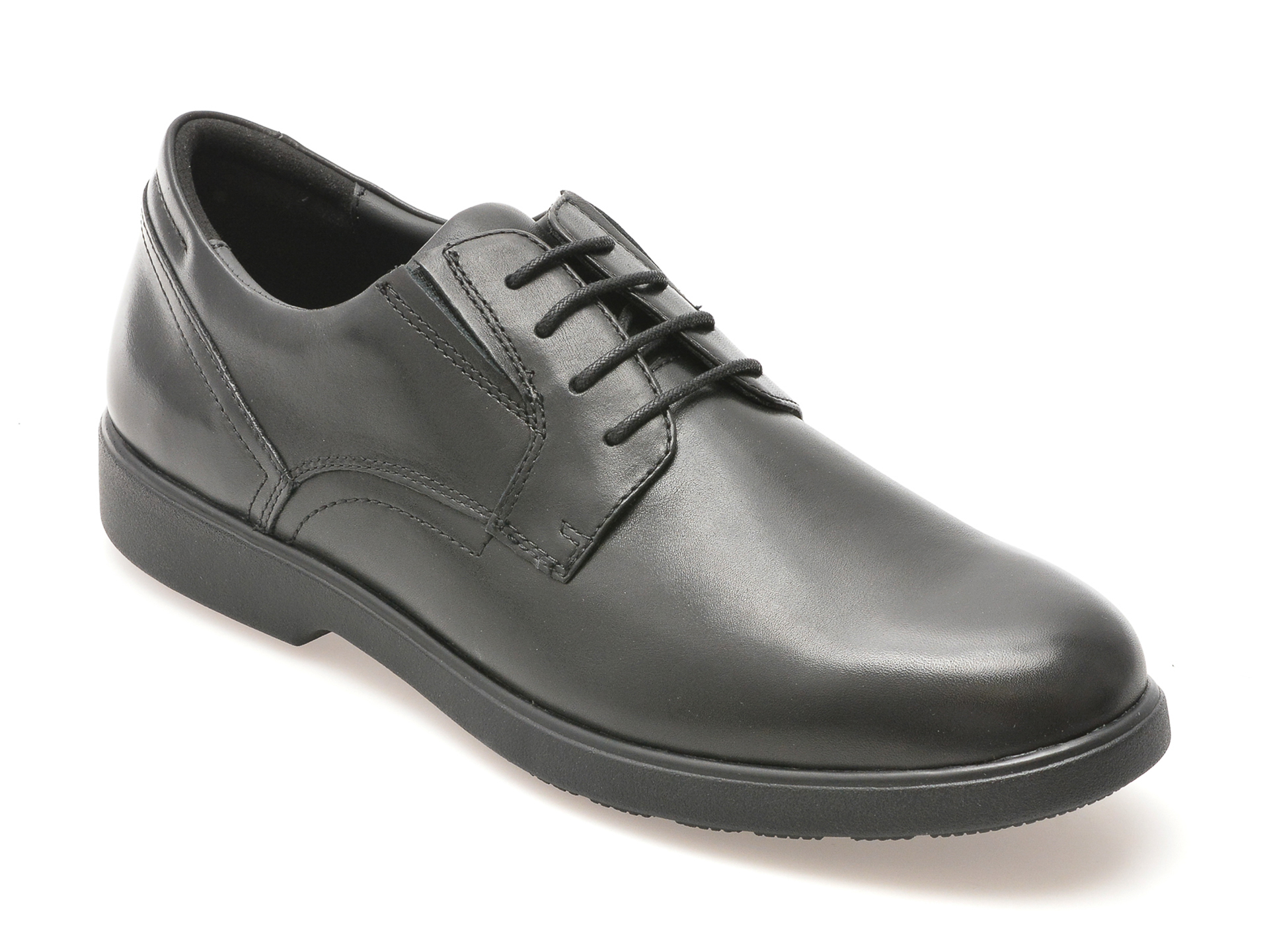 Pantofi casual GEOX negri, U35EFA, din piele naturala