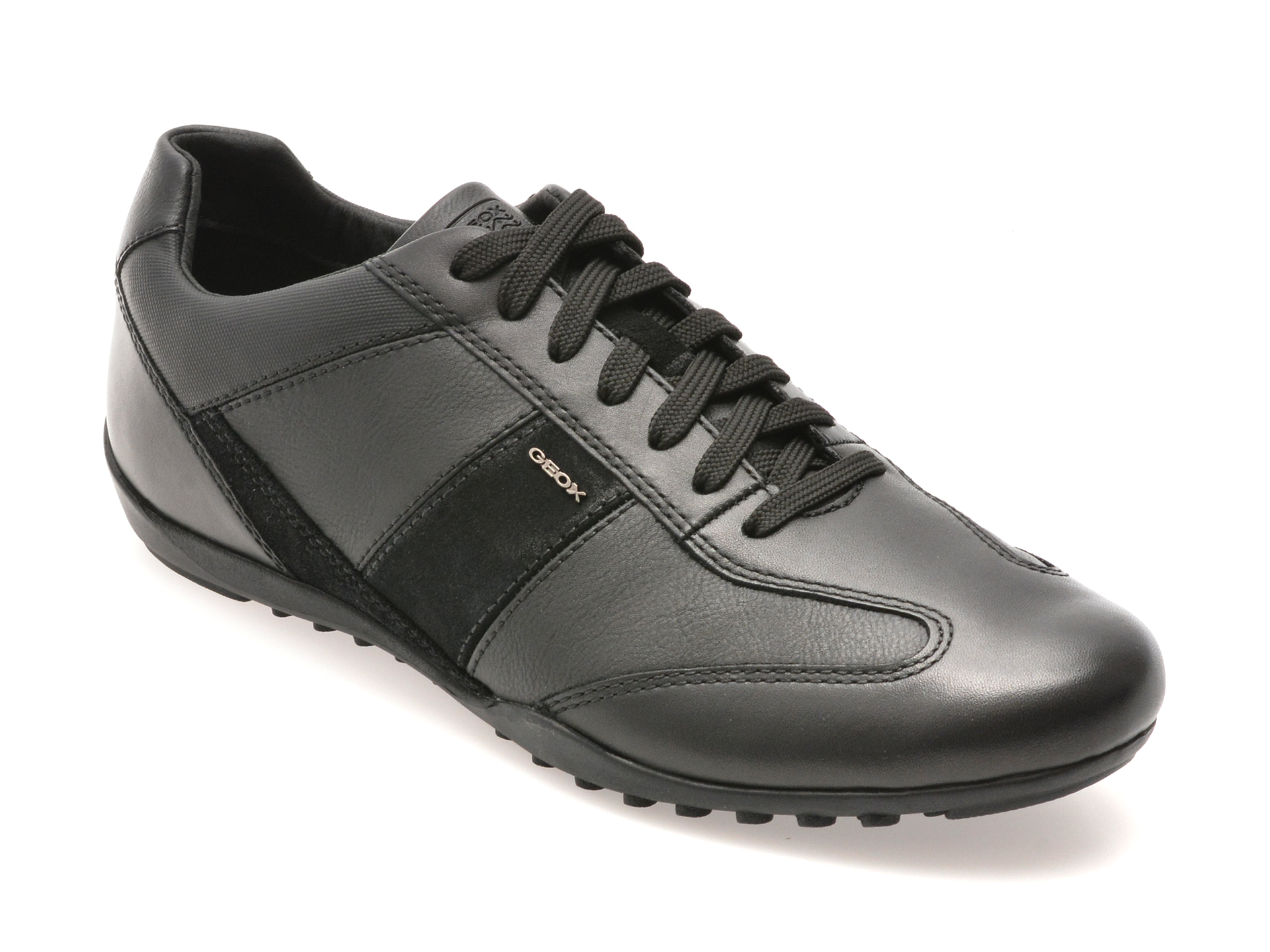 Pantofi casual GEOX negri, U74T5A, din piele naturala