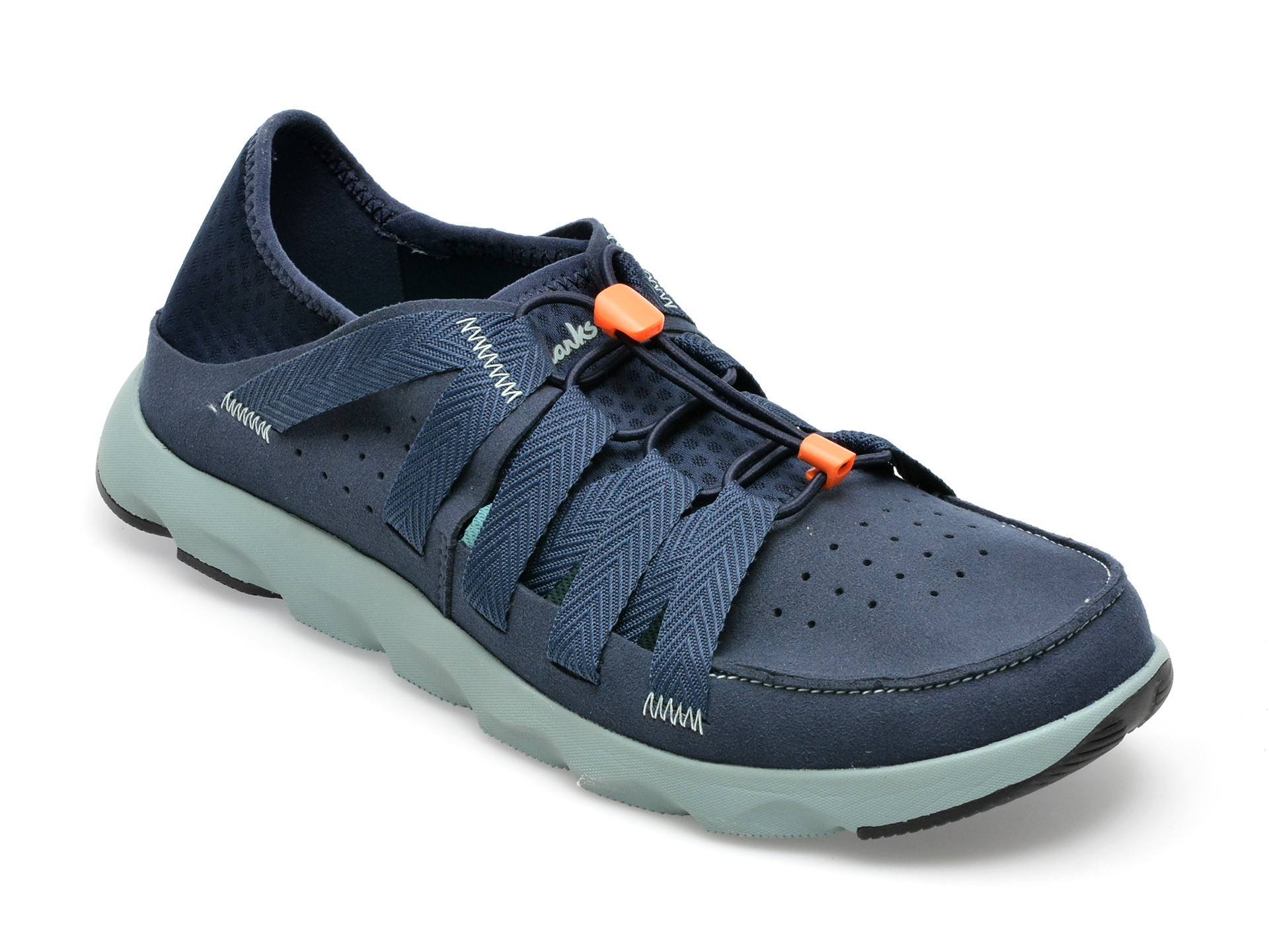 Pantofi CLARKS bleumarin, ATL COAST WAVE-T, din material textil