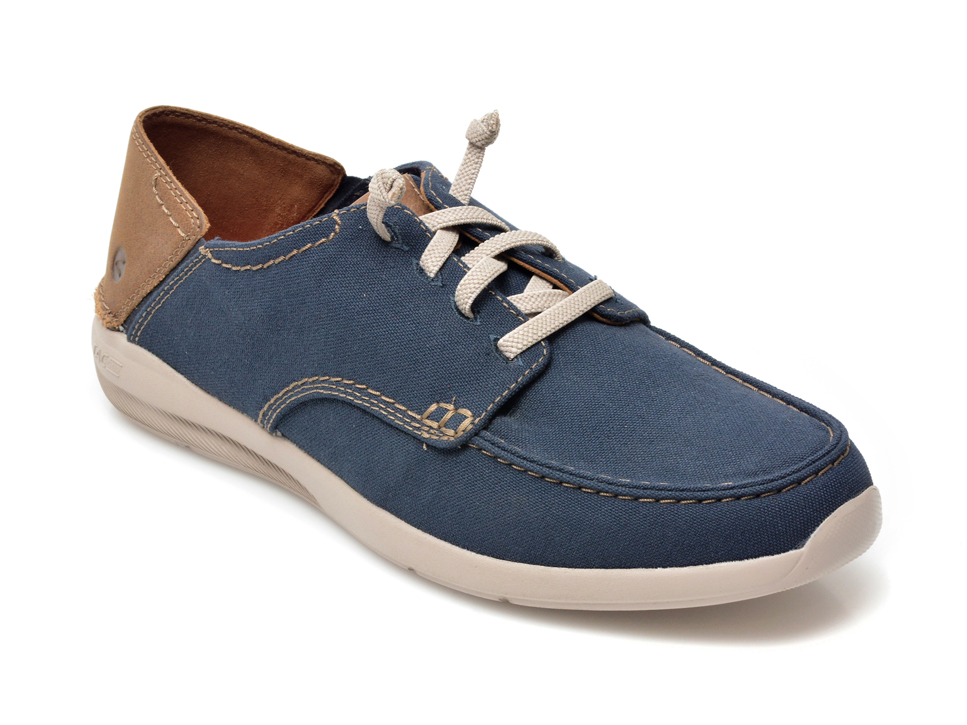 Pantofi CLARKS bleumarin, GORWIN LACE, din material textil Clarks
