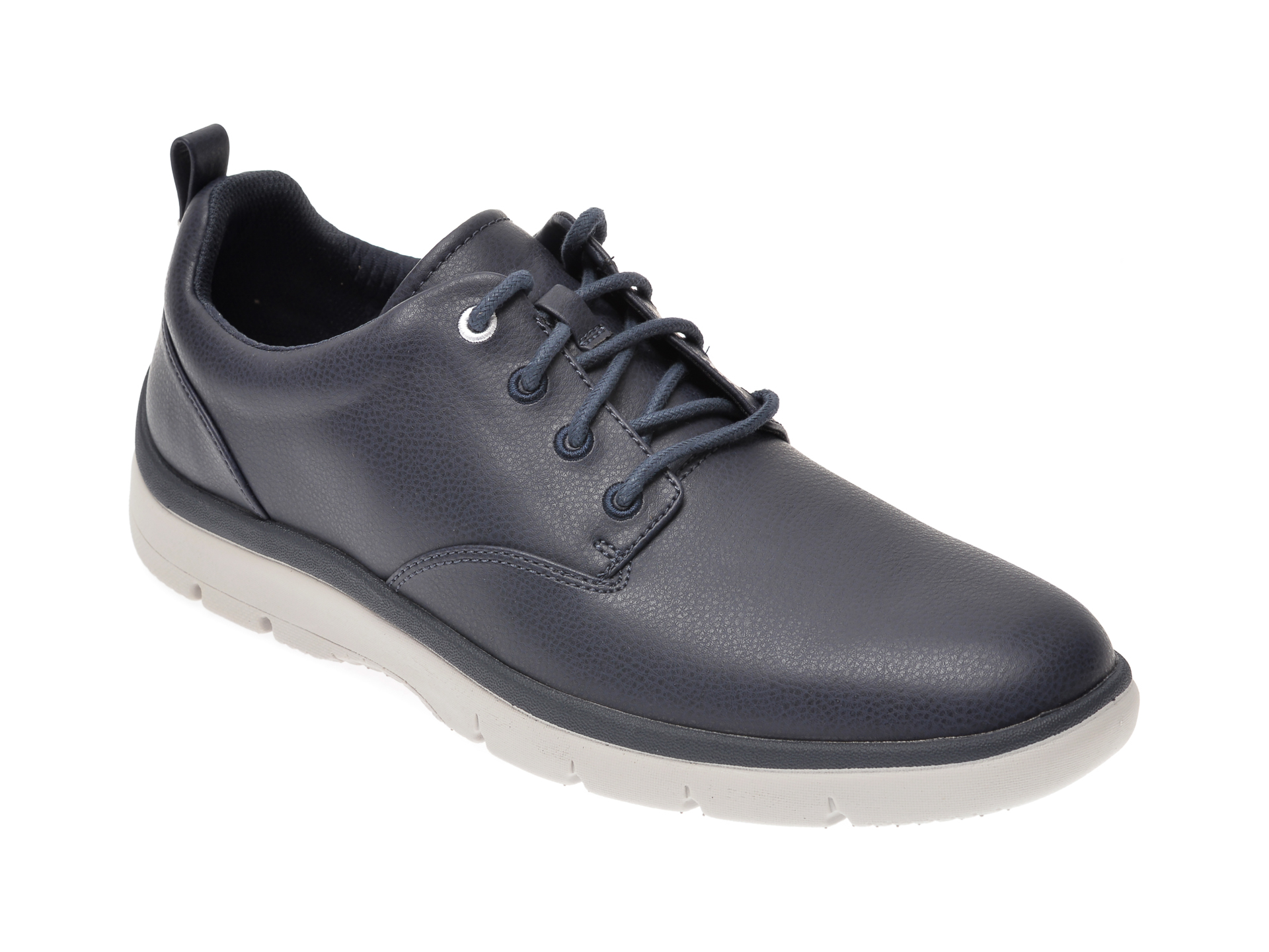 Pantofi CLARKS bleumarin, Tunsil Lane, din piele ecologica