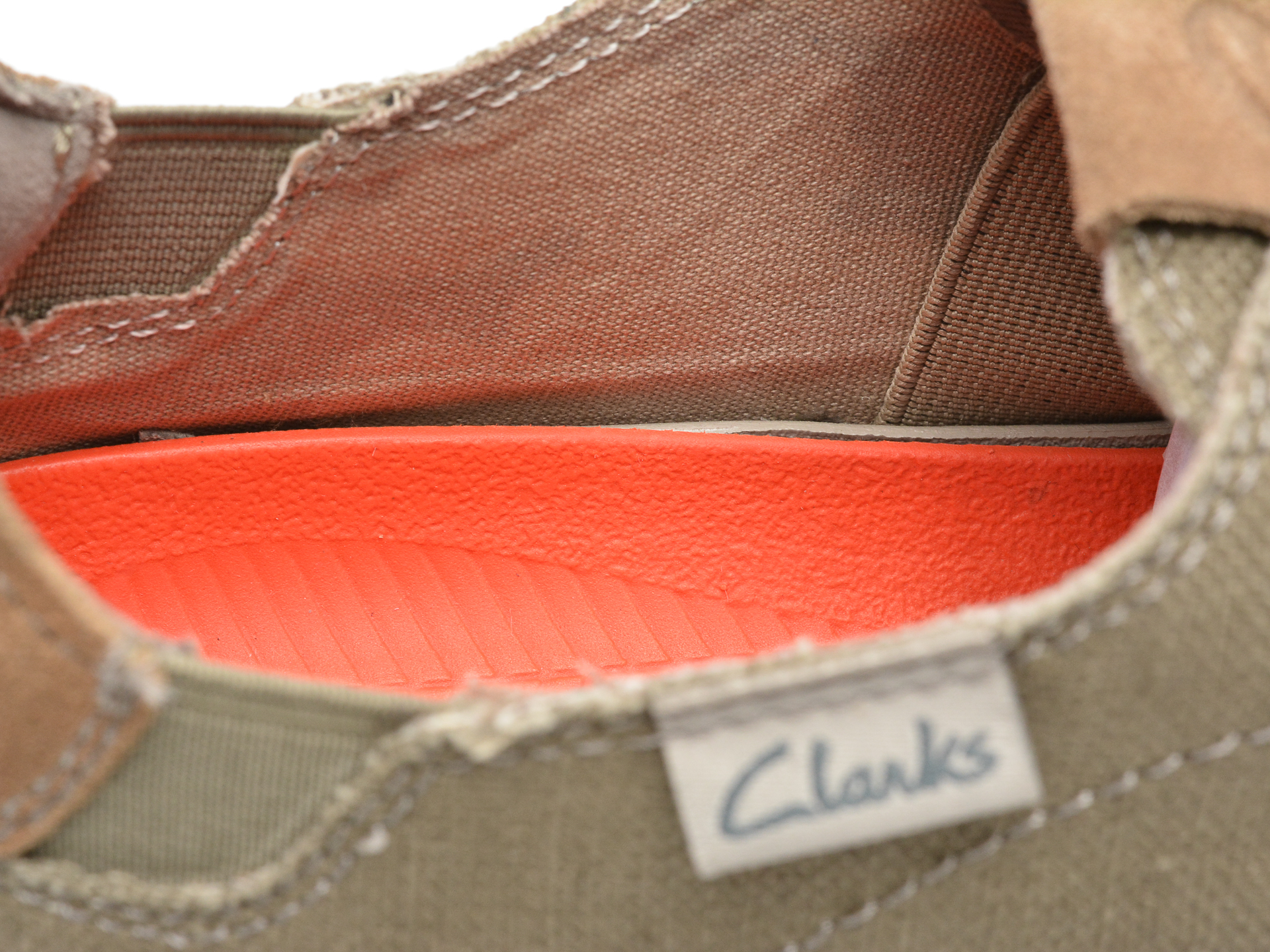Poze Pantofi CLARKS kaki, HIGLLAC, din material textil Tezyo
