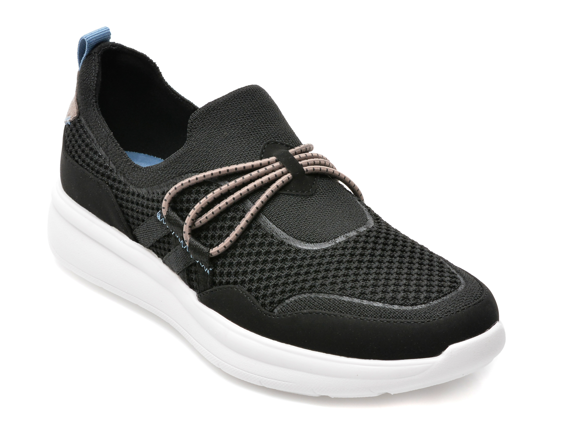 Pantofi CLARKS negri, EZERRUN, din material textil /femei/pantofi imagine noua