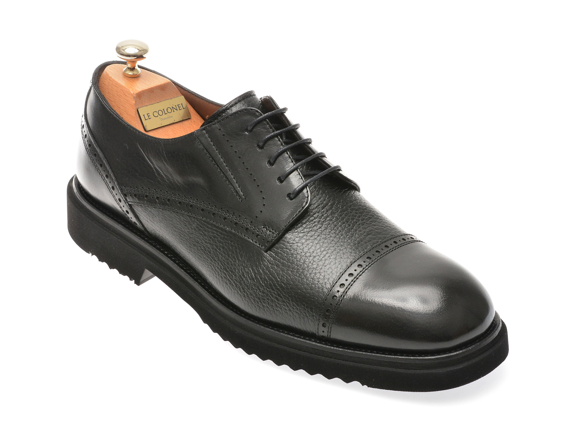 Pantofi eleganti LE COLONEL negri, 65402, din piele naturala