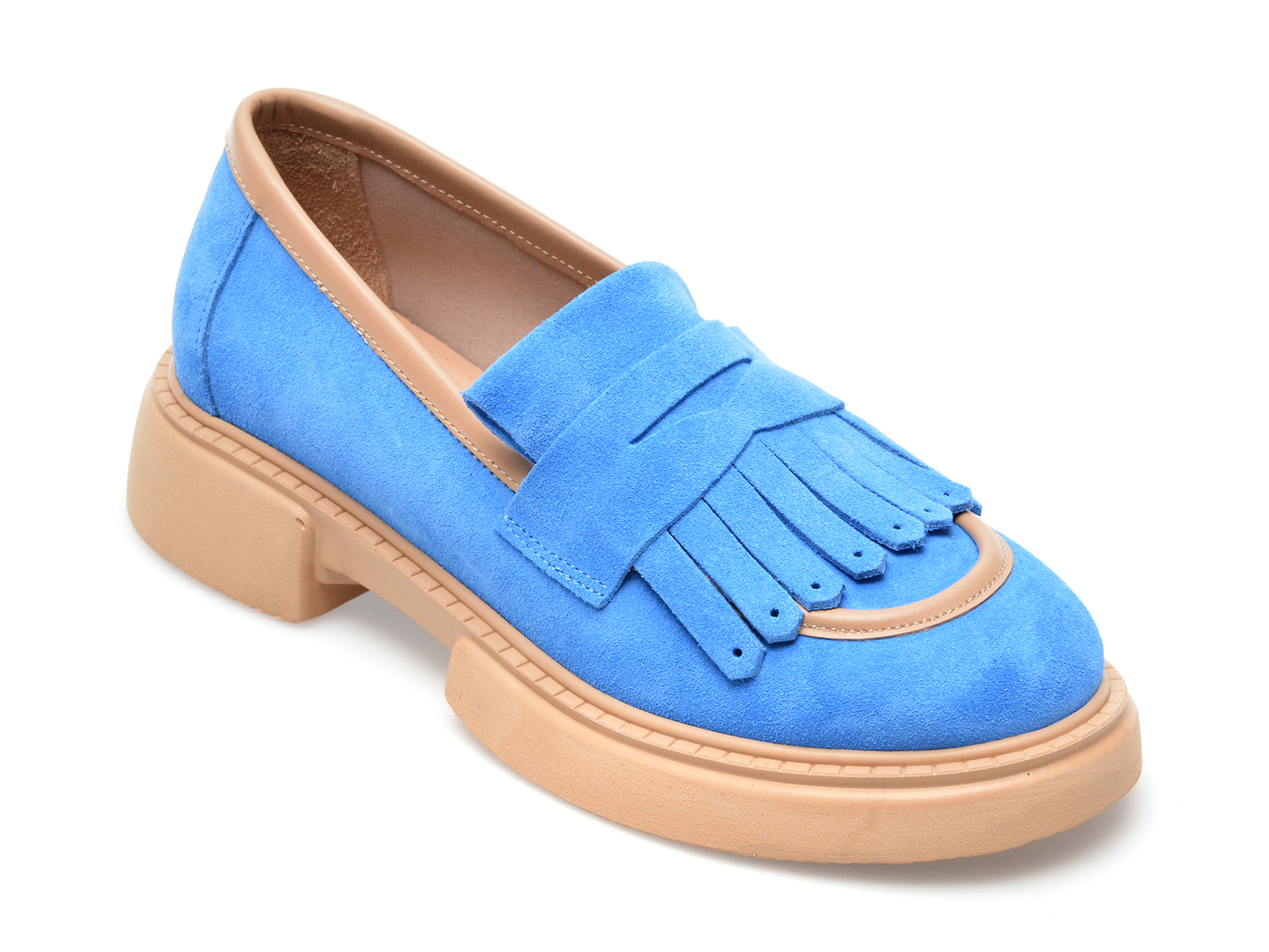 Pantofi EPICA albastri, 116723, din piele intoarsa Femei 2023-11-29 3