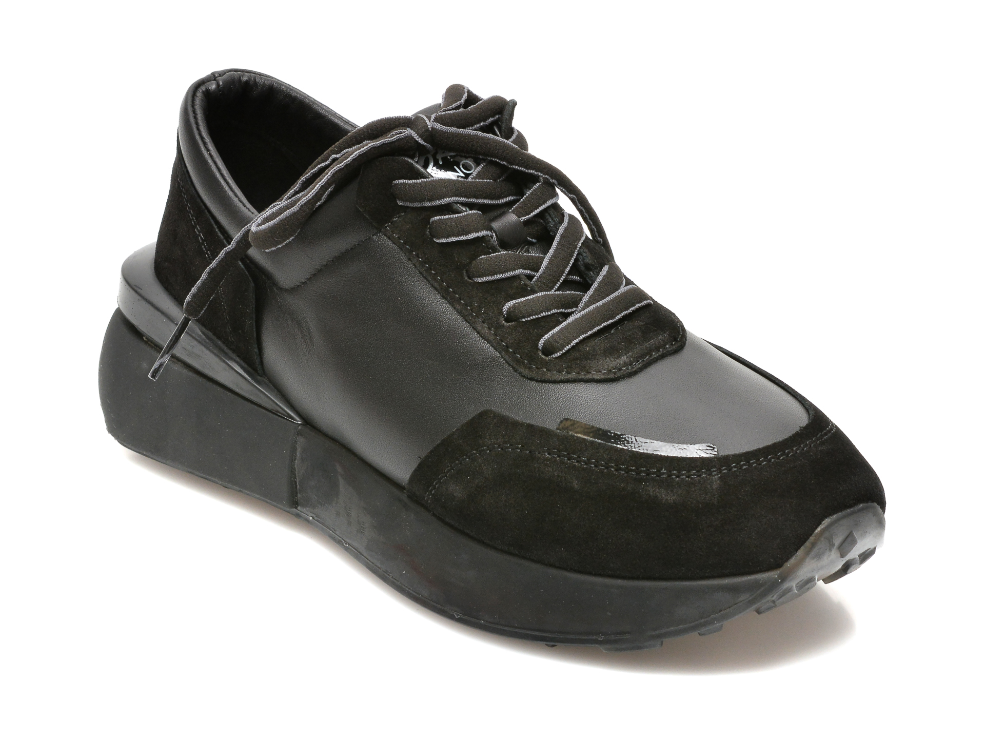 Pantofi EPICA negri, 3745239, din piele naturala