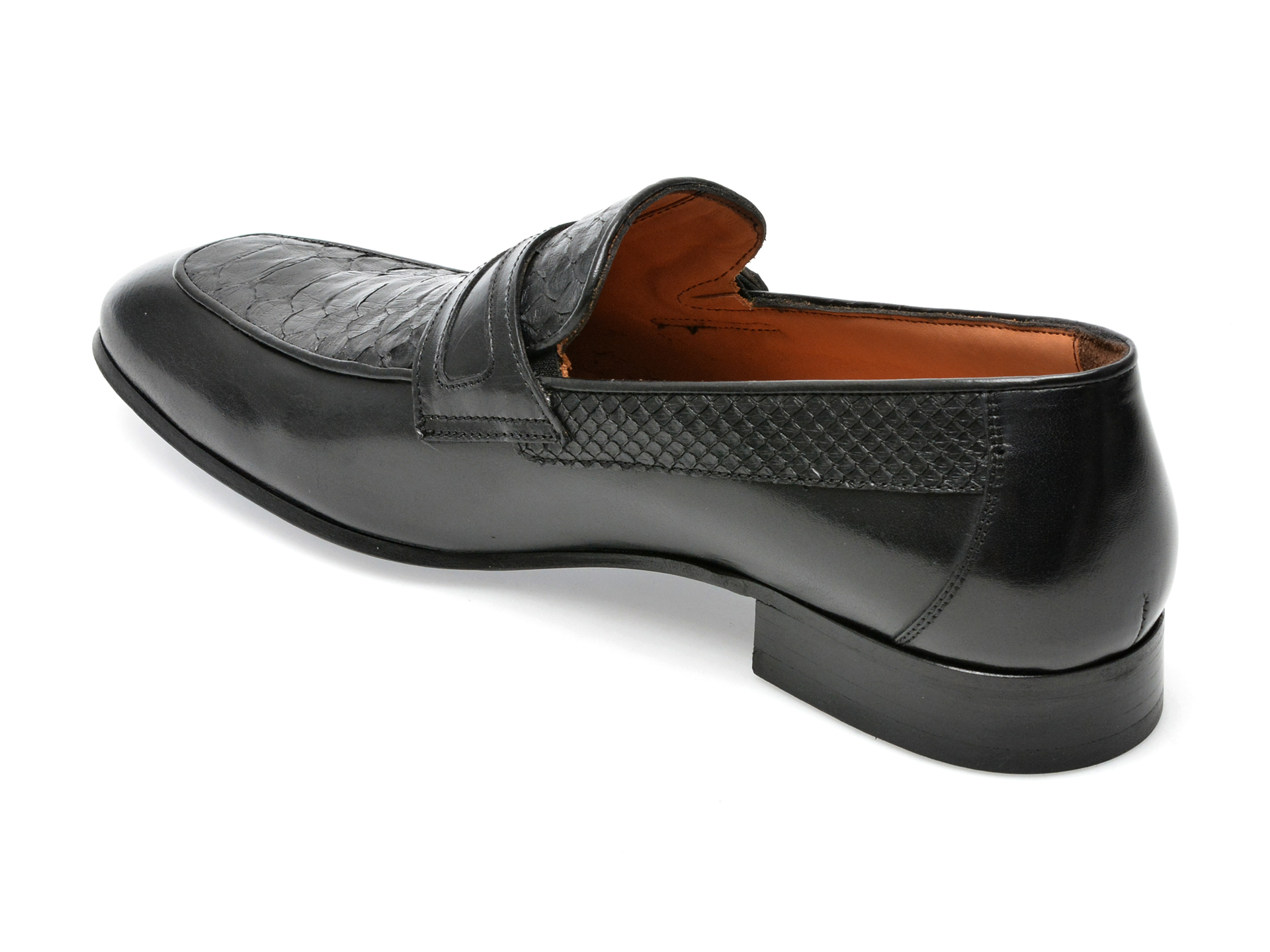 Poze Pantofi EPICA negri, 48482, din piele naturala Tezyo