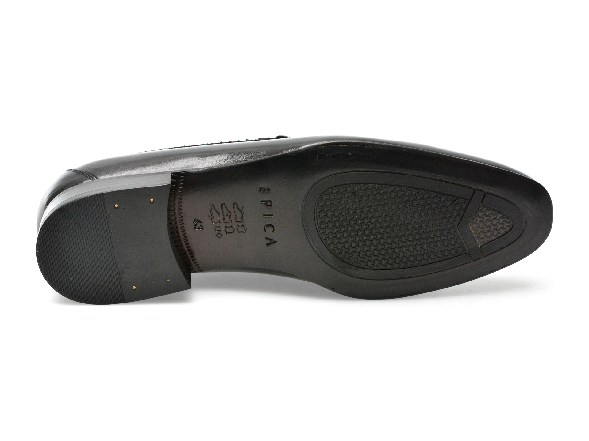 Poze Pantofi EPICA negri, 48482, din piele naturala Tezyo