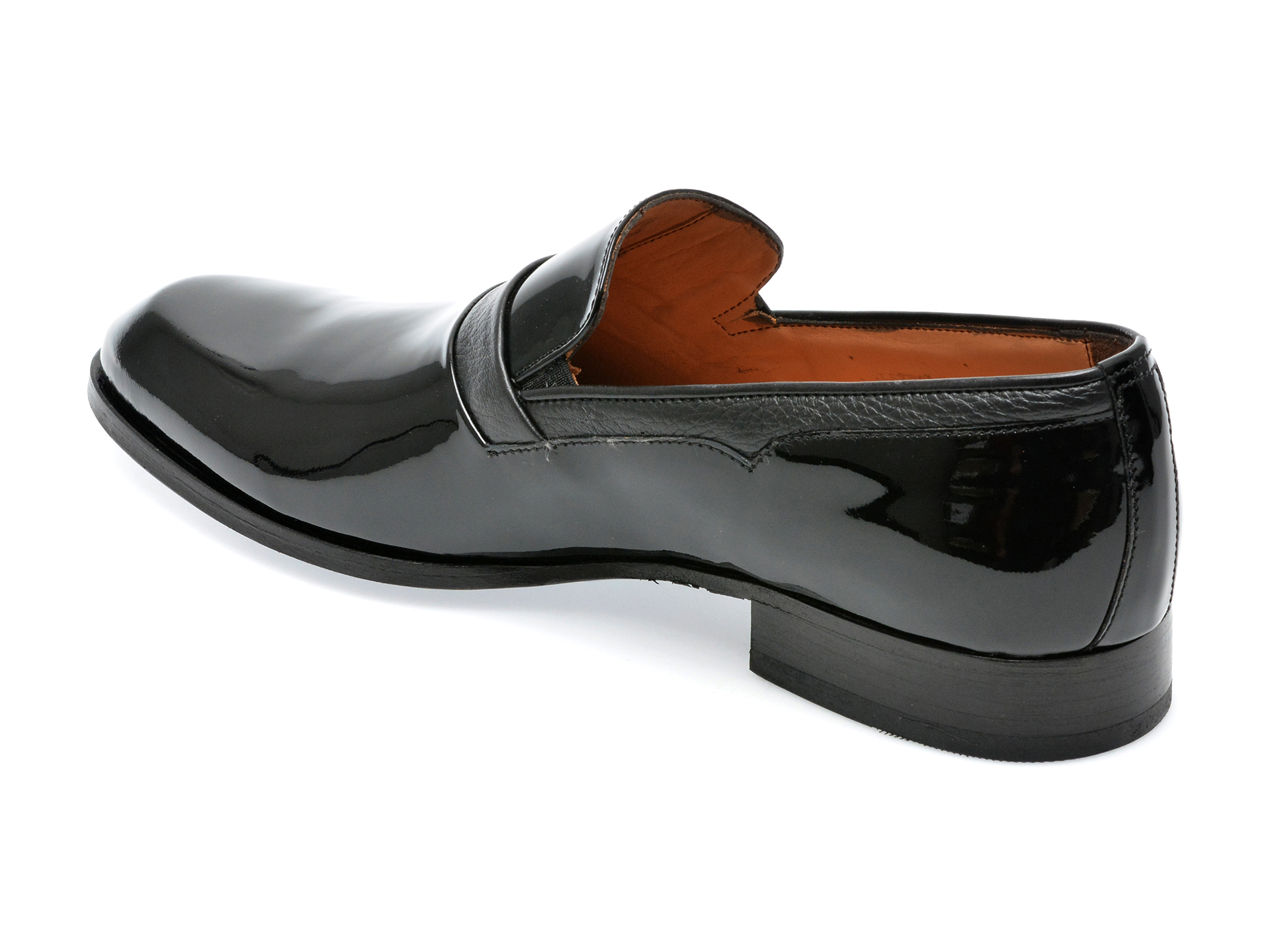 Poze Pantofi EPICA negri, 68002, din piele naturala lacuita Tezyo