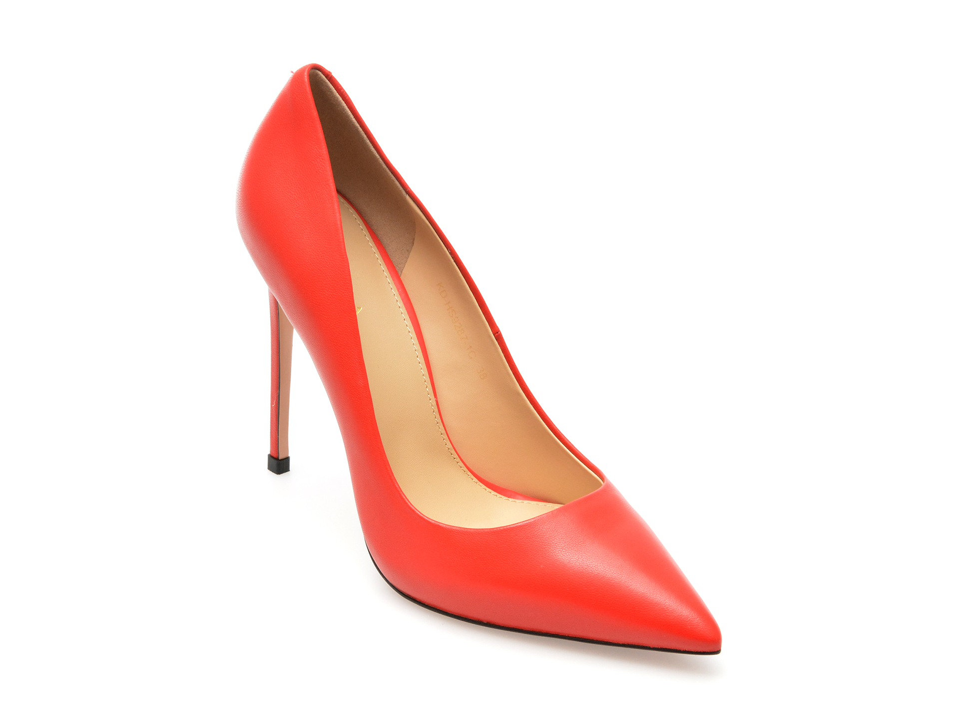 Pantofi EPICA rosii, HS9287, din piele naturala
