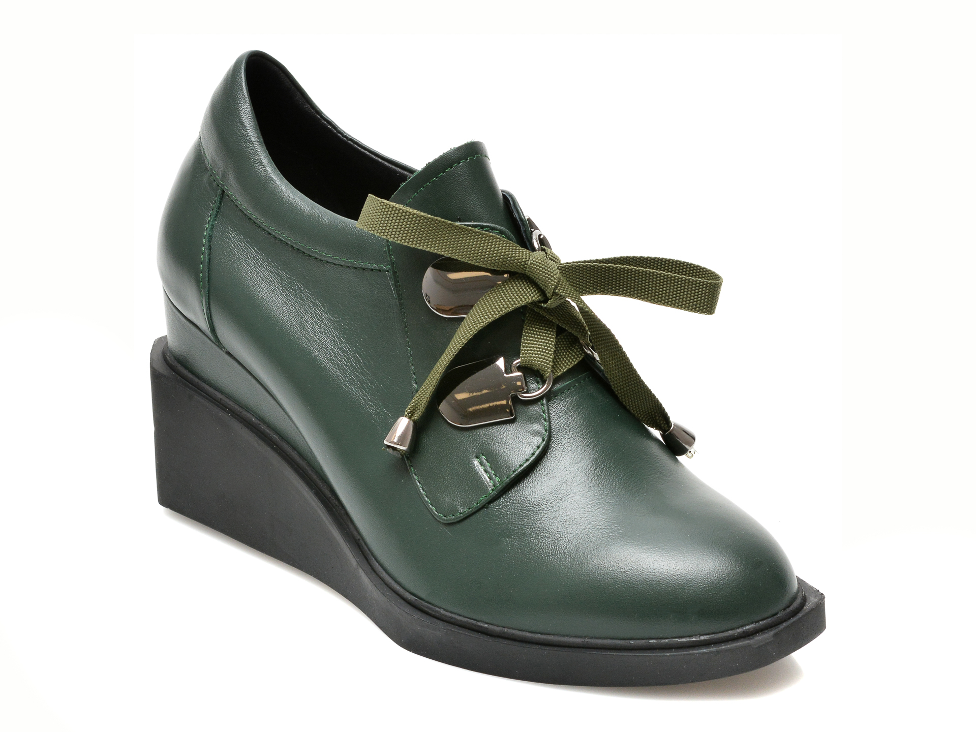 Pantofi EPICA verzi, 1068, din piele naturala Epica imagine noua