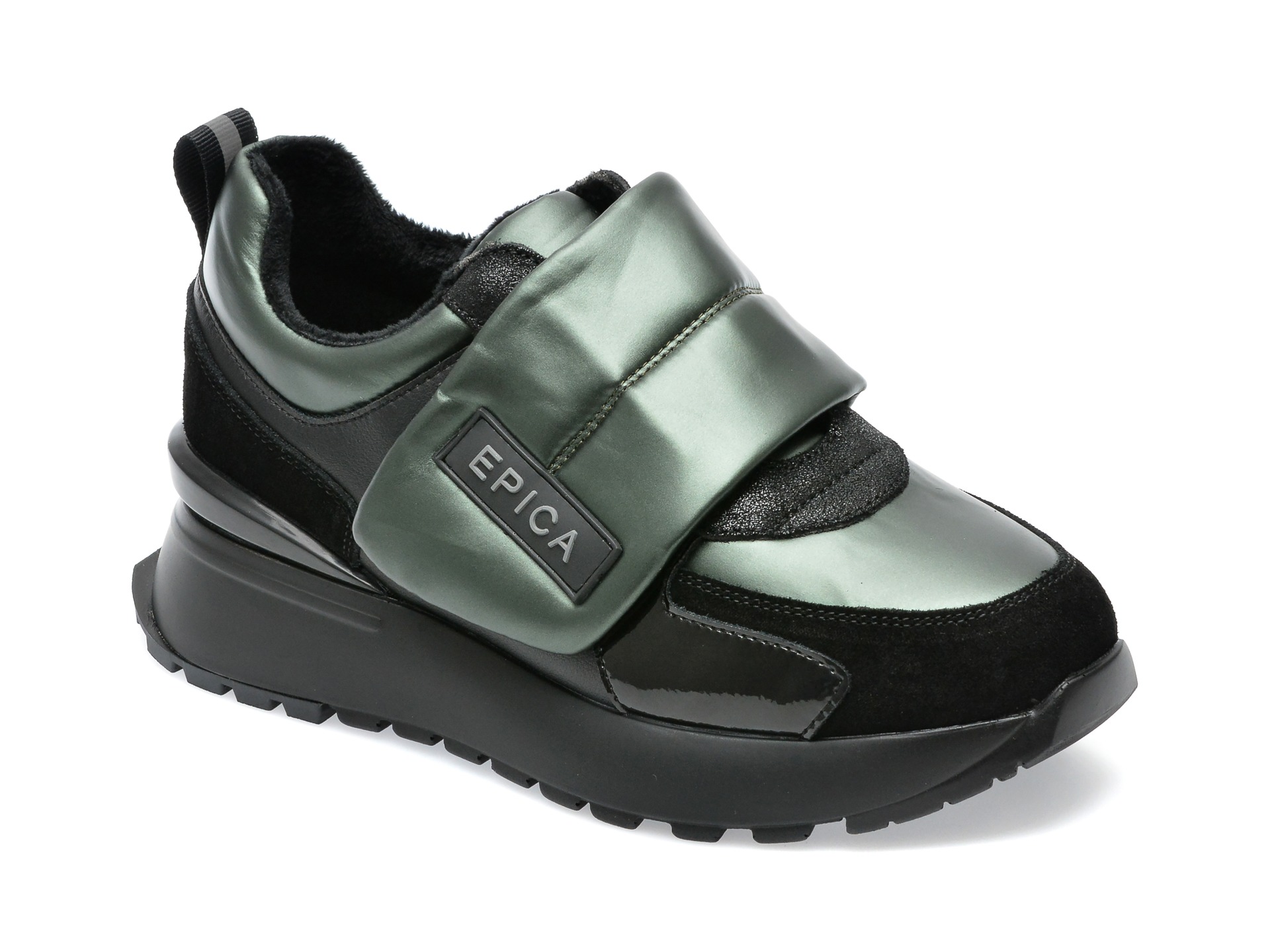 Pantofi EPICA verzi, 220525, din piele naturala