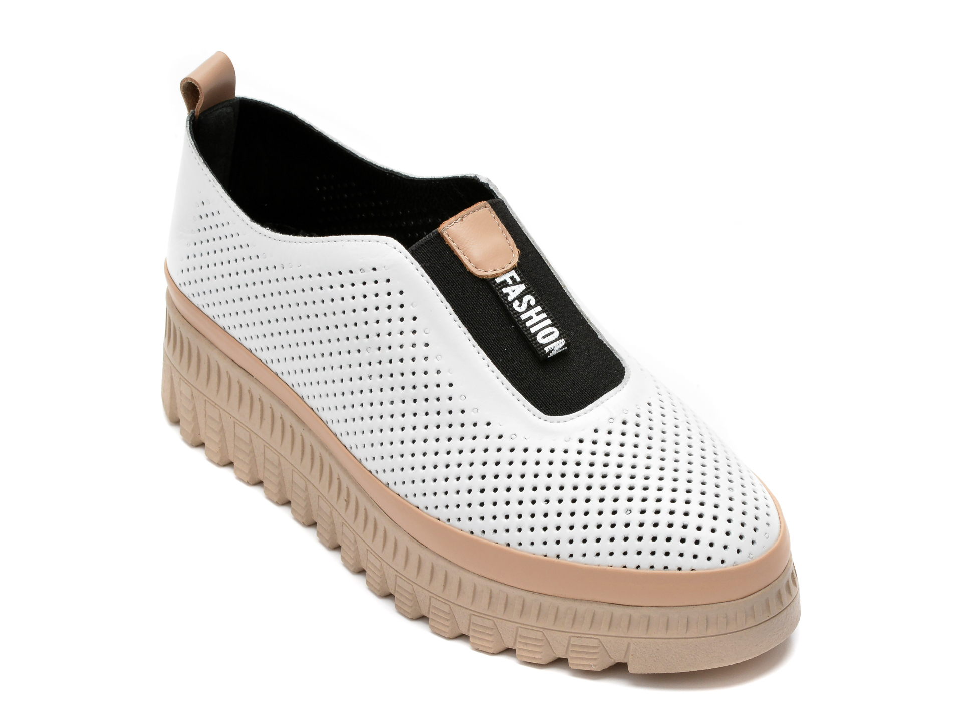 Pantofi FLAVIA PASSINI albi, 023104Z, din piele naturala 2022 ❤️ Pret Super tezyo.ro imagine noua 2022