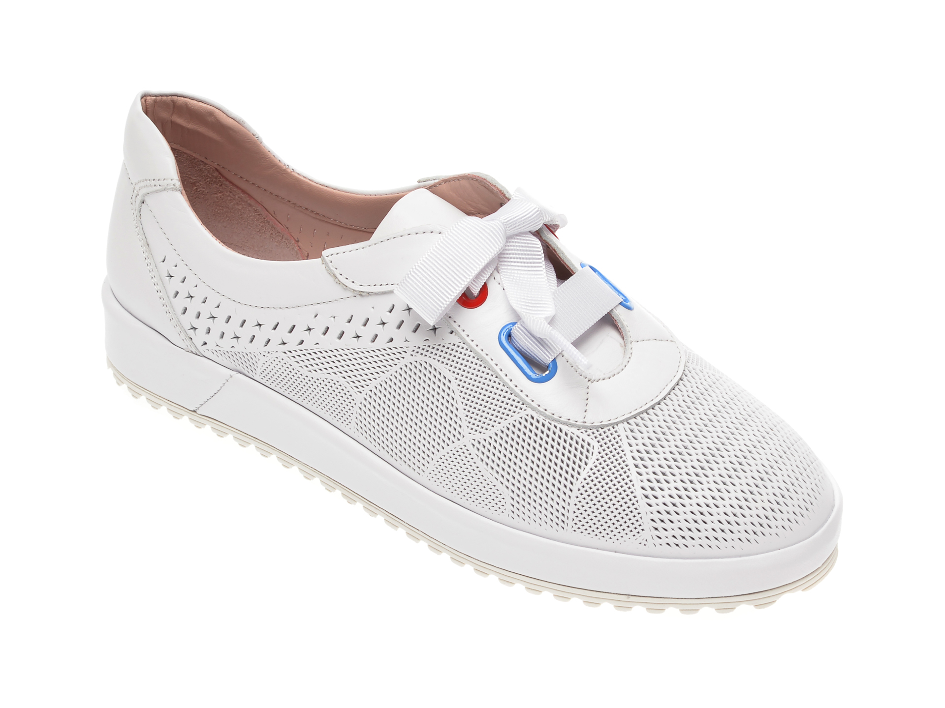 Pantofi FLAVIA PASSINI albi, 039300, din piele naturala