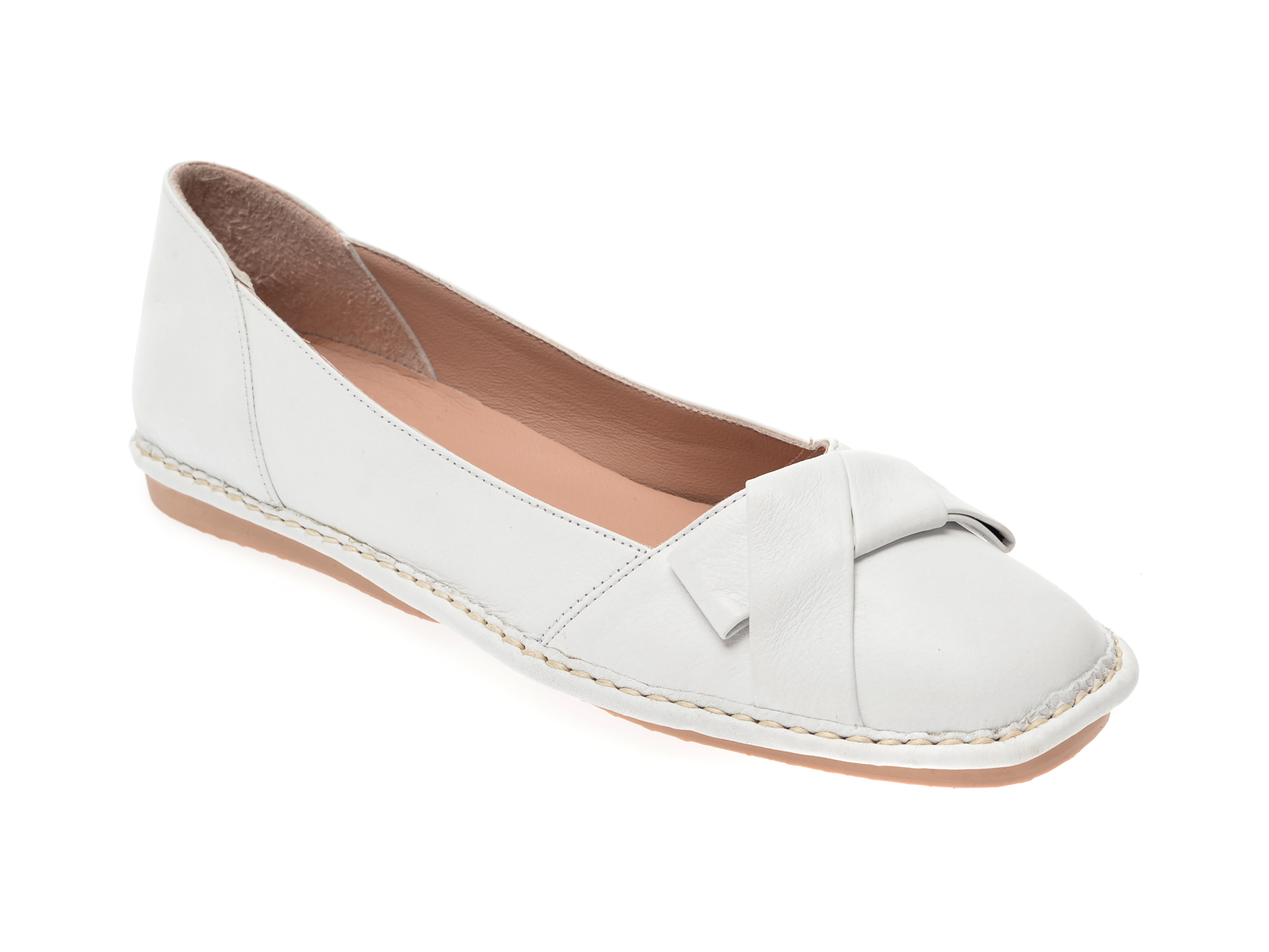 Pantofi FLAVIA PASSINI albi, 05390, din piele naturala