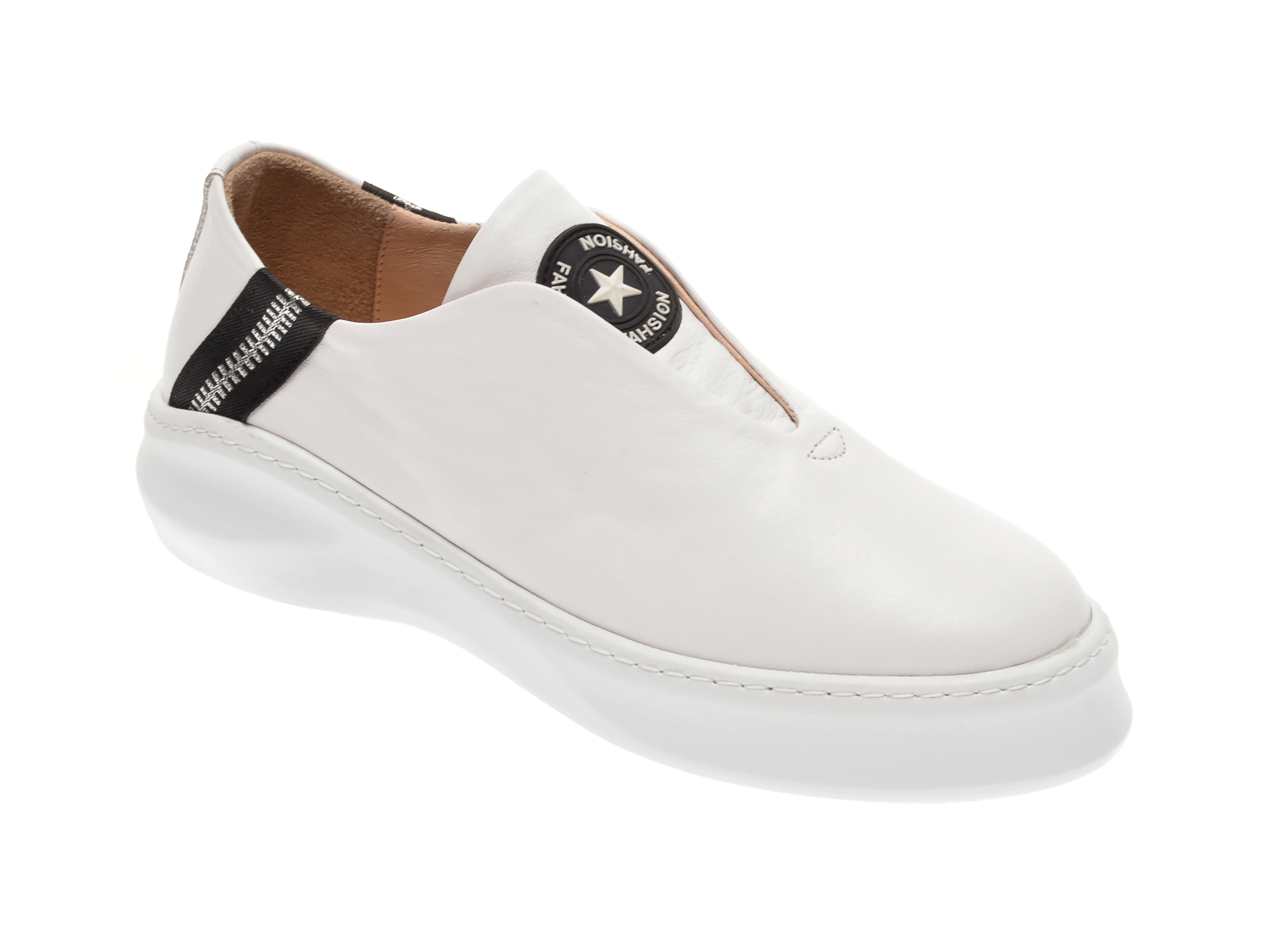 Pantofi FLAVIA PASSINI albi, 125162, din piele naturala