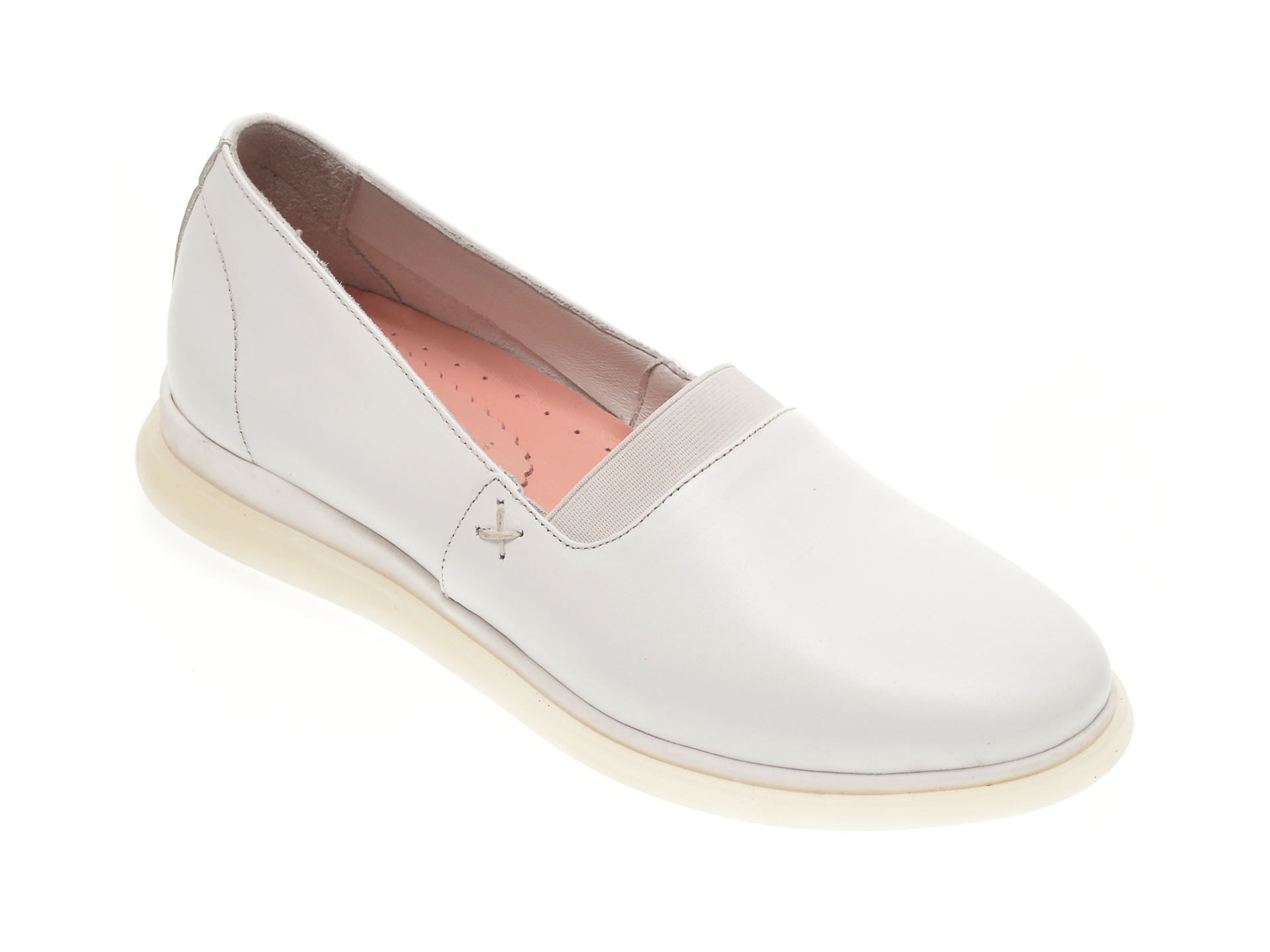 Pantofi FLAVIA PASSINI albi, 125715, din piele naturala