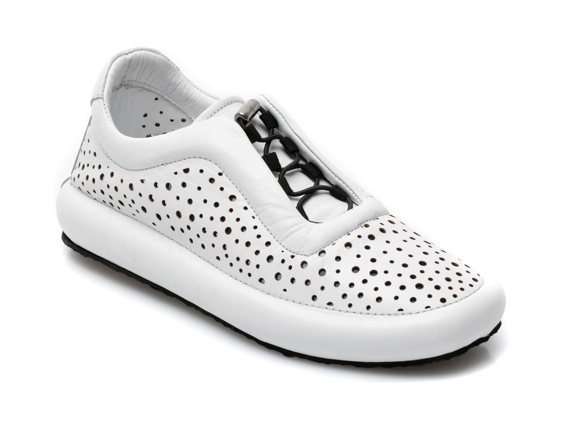 Pantofi FLAVIA PASSINI albi, 169115, din piele naturala
