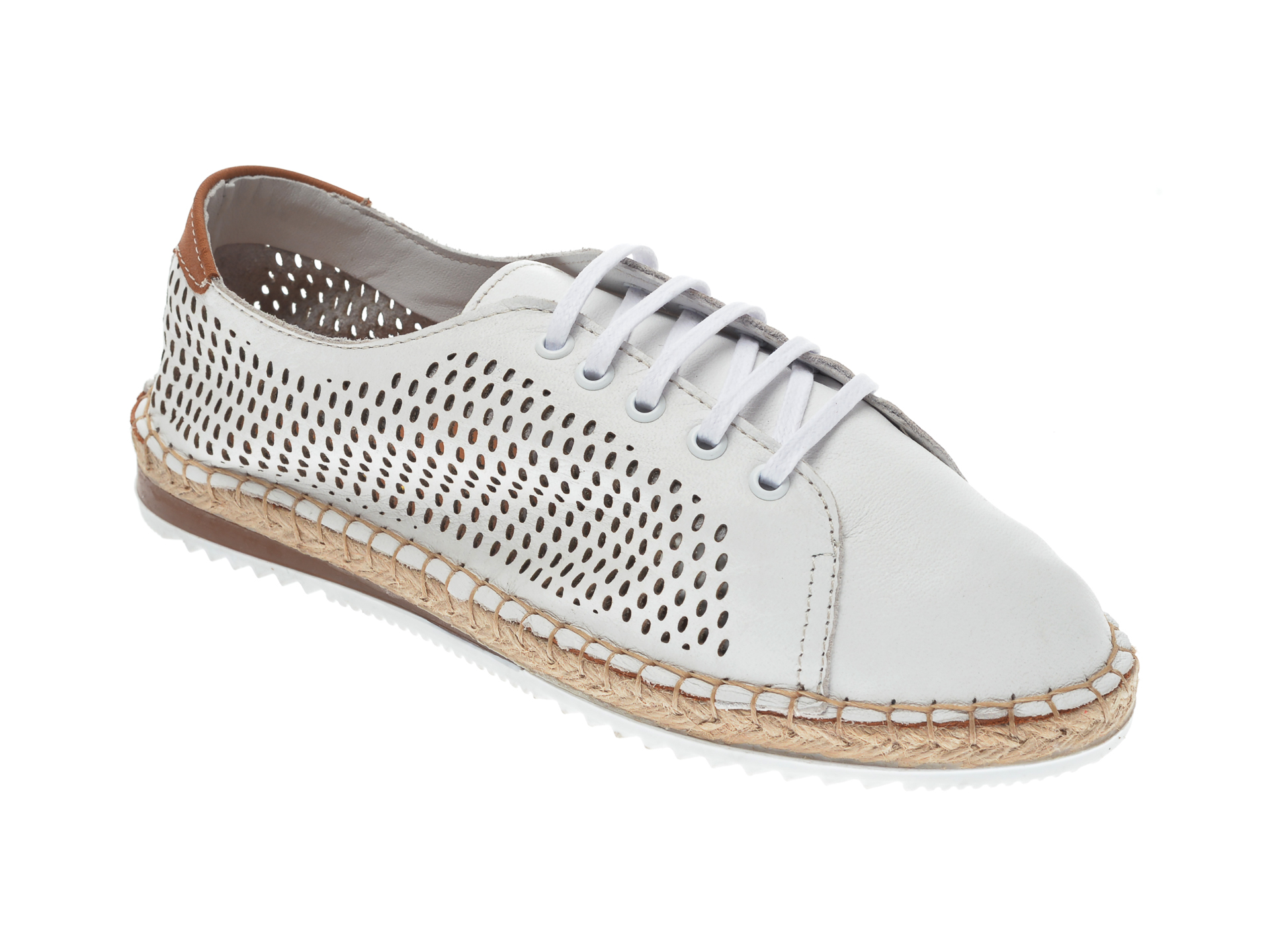 Pantofi FLAVIA PASSINI albi, 21Y5503, din piele naturala