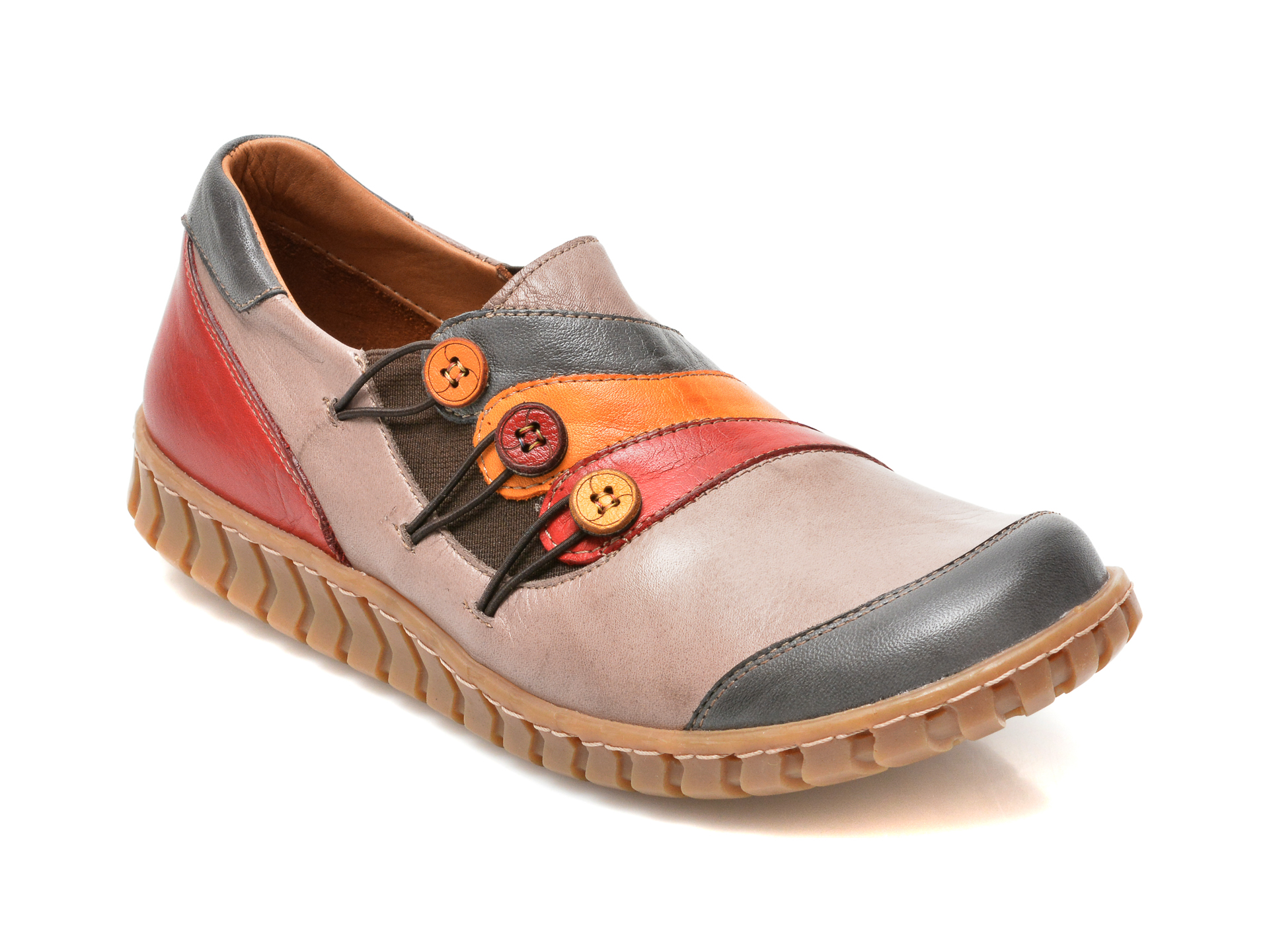 Pantofi FLAVIA PASSINI multicolori, 3062, din piele naturala Flavia Passini imagine reduceri