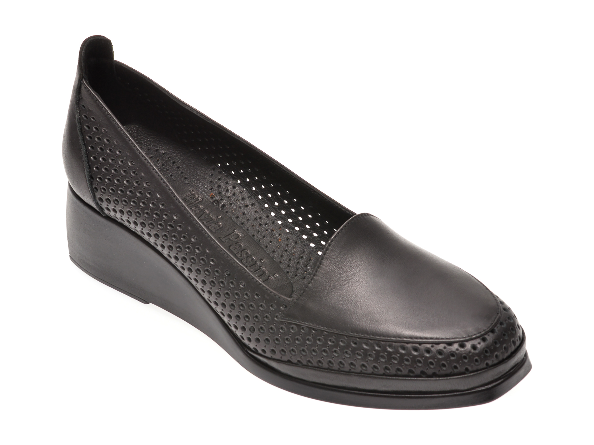 Pantofi FLAVIA PASSINI negri, 0105084, din piele naturala